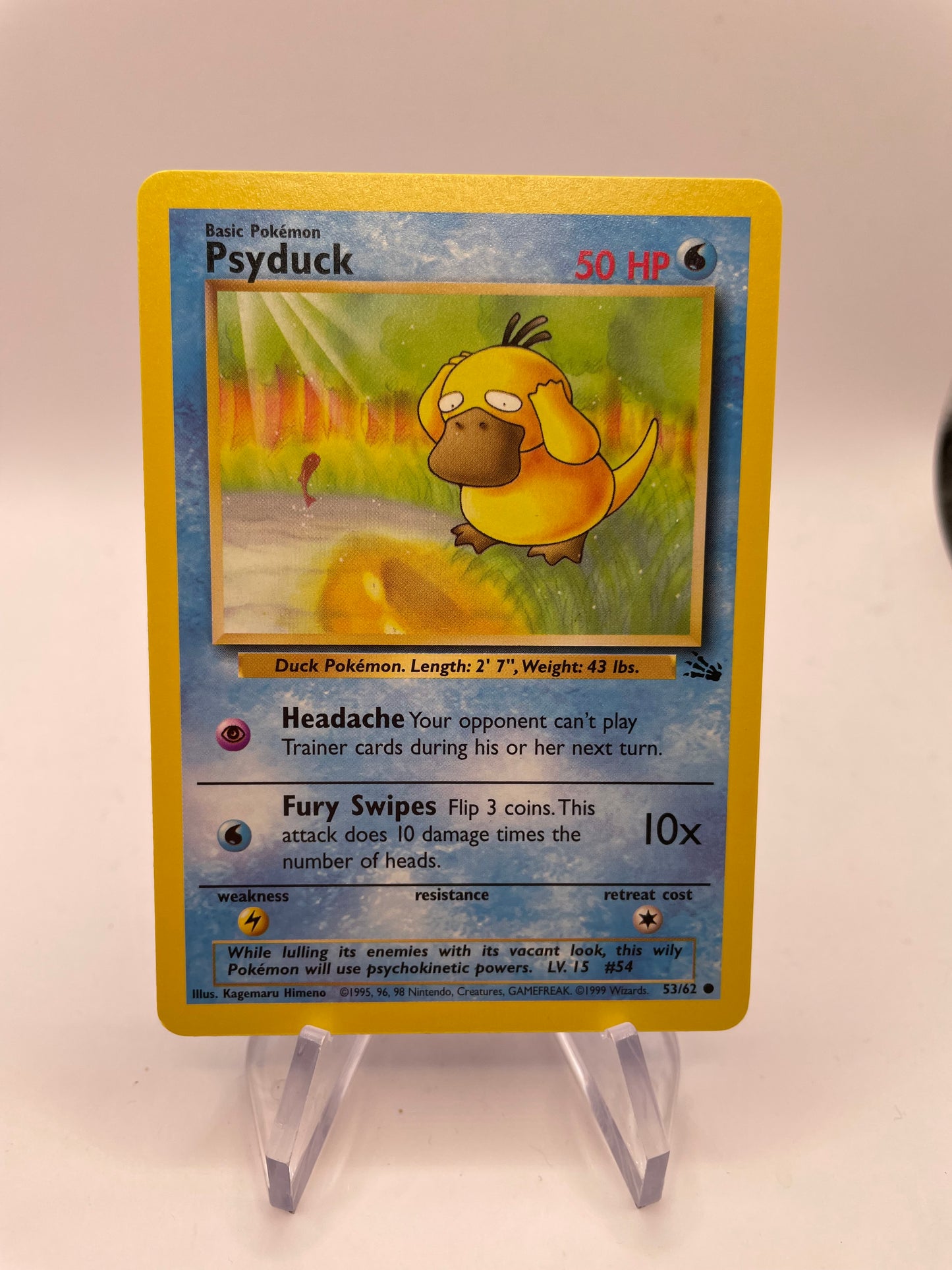 Pokemon Karte Enton 53/62 Fossil Englisch
