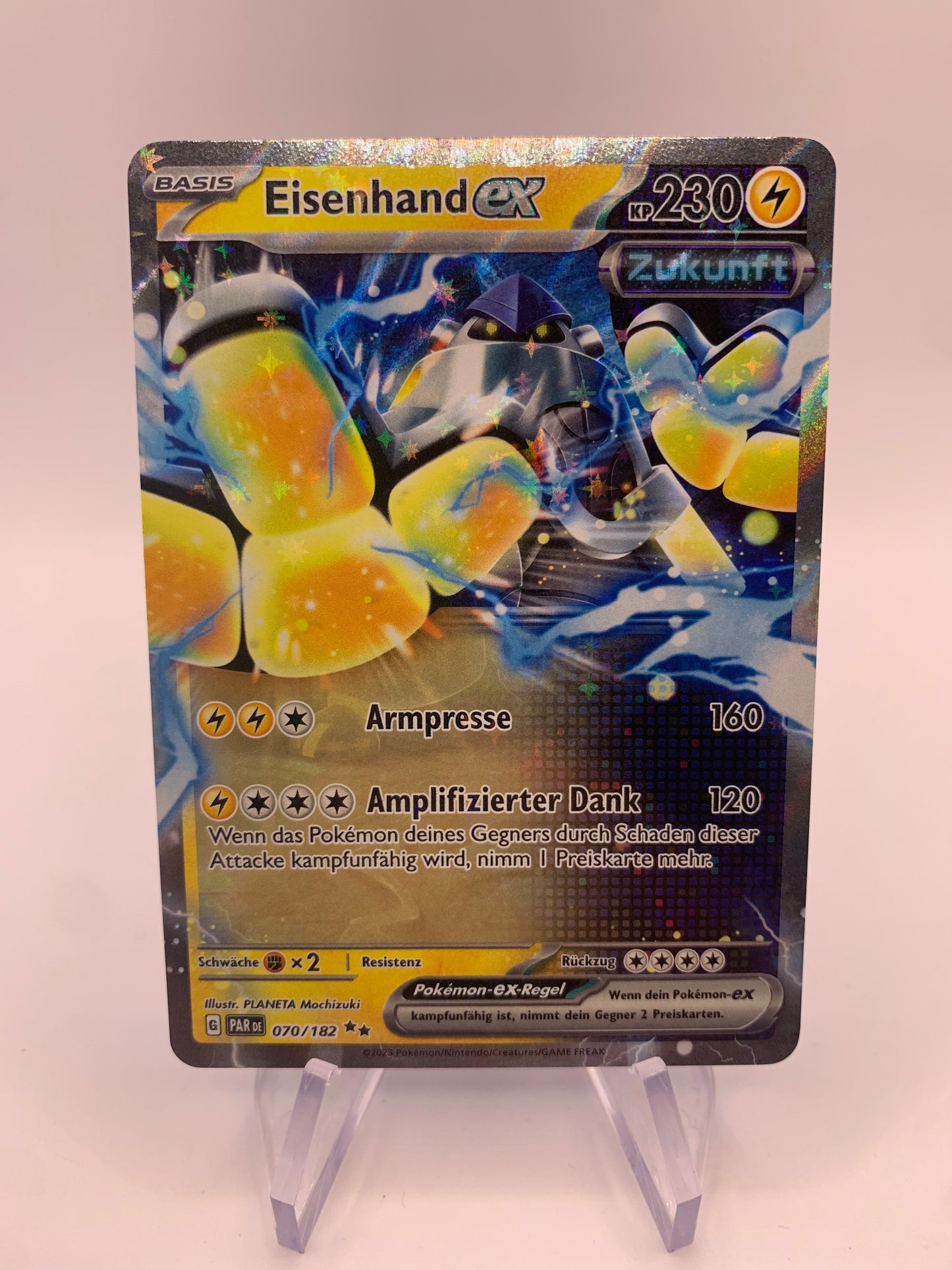 Pokemon Karte ex Eisenhand 70/182 Deutsch