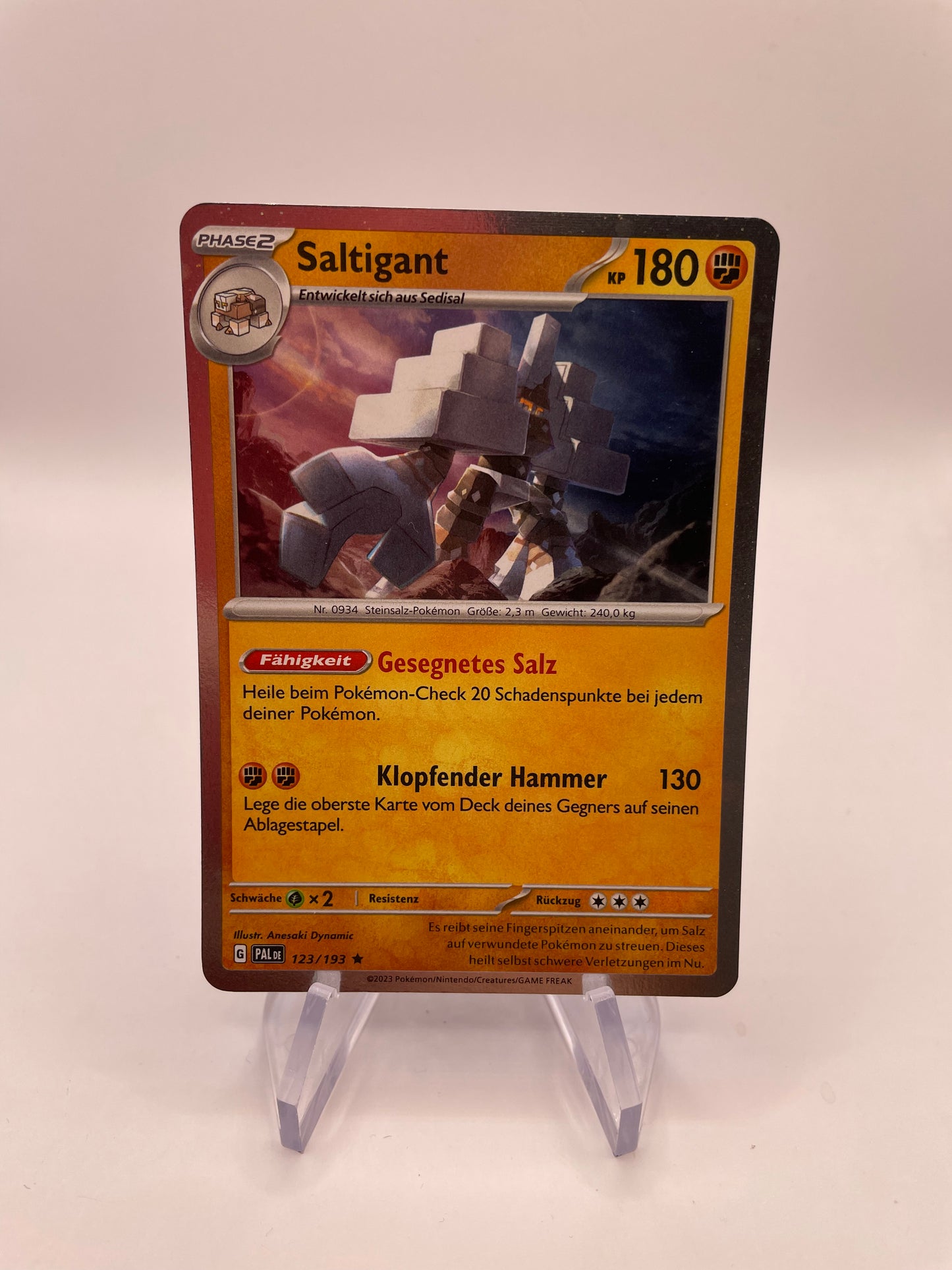 Pokemon Karte Saltigant 123/193 Deutsch