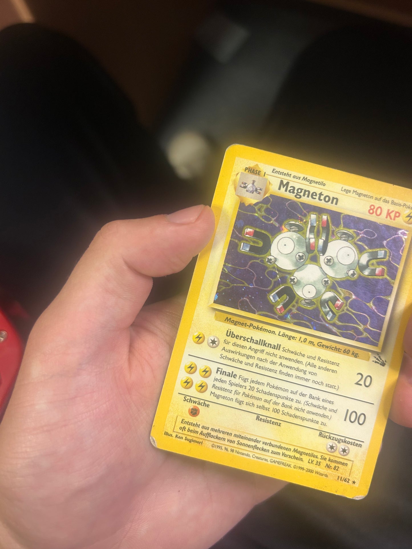 Pokemon Karten Holo Magneton 11/62 Deutsch