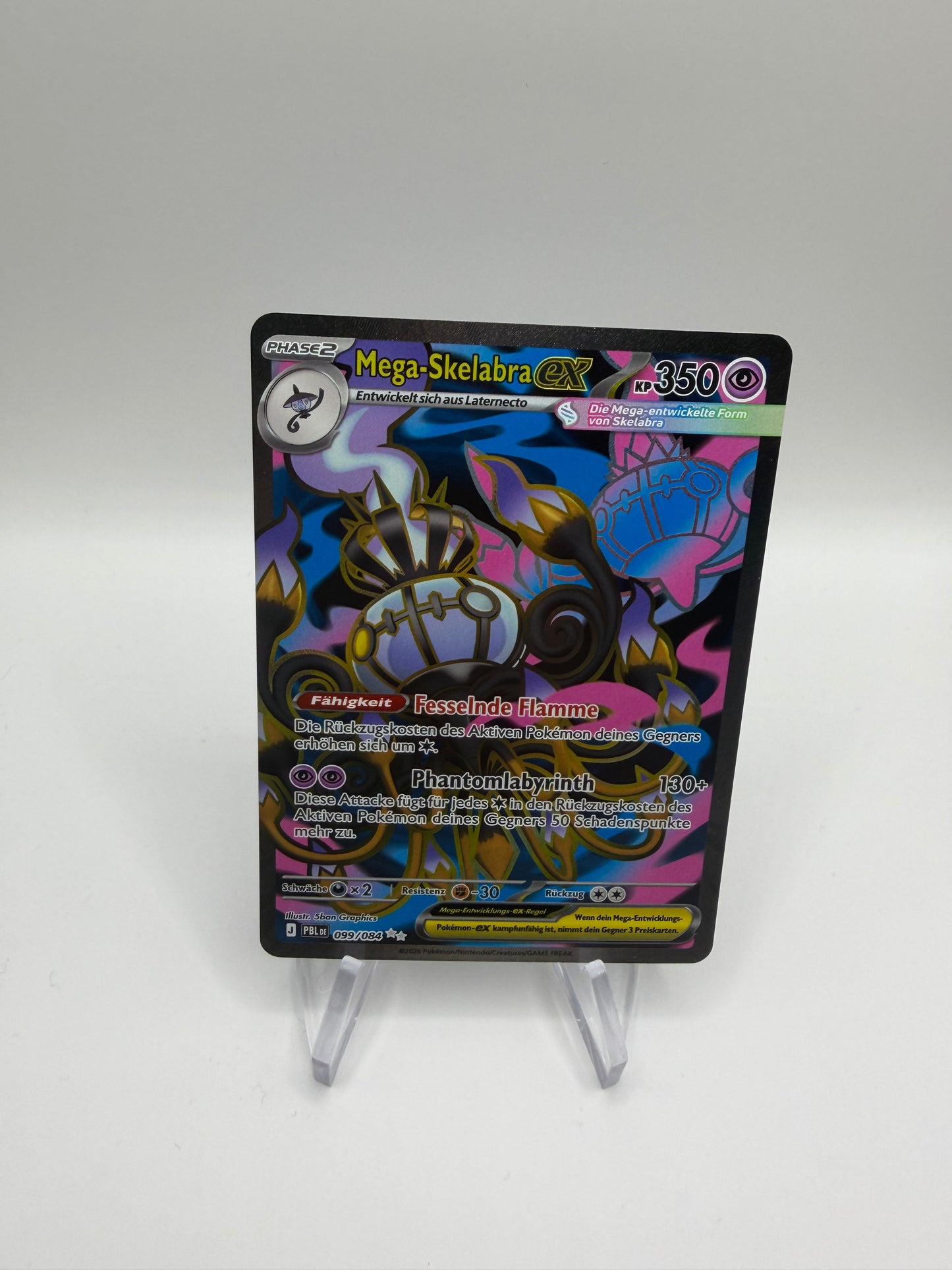 Pokemon Karte ex Mega Skelabra 99/84 Deutsch