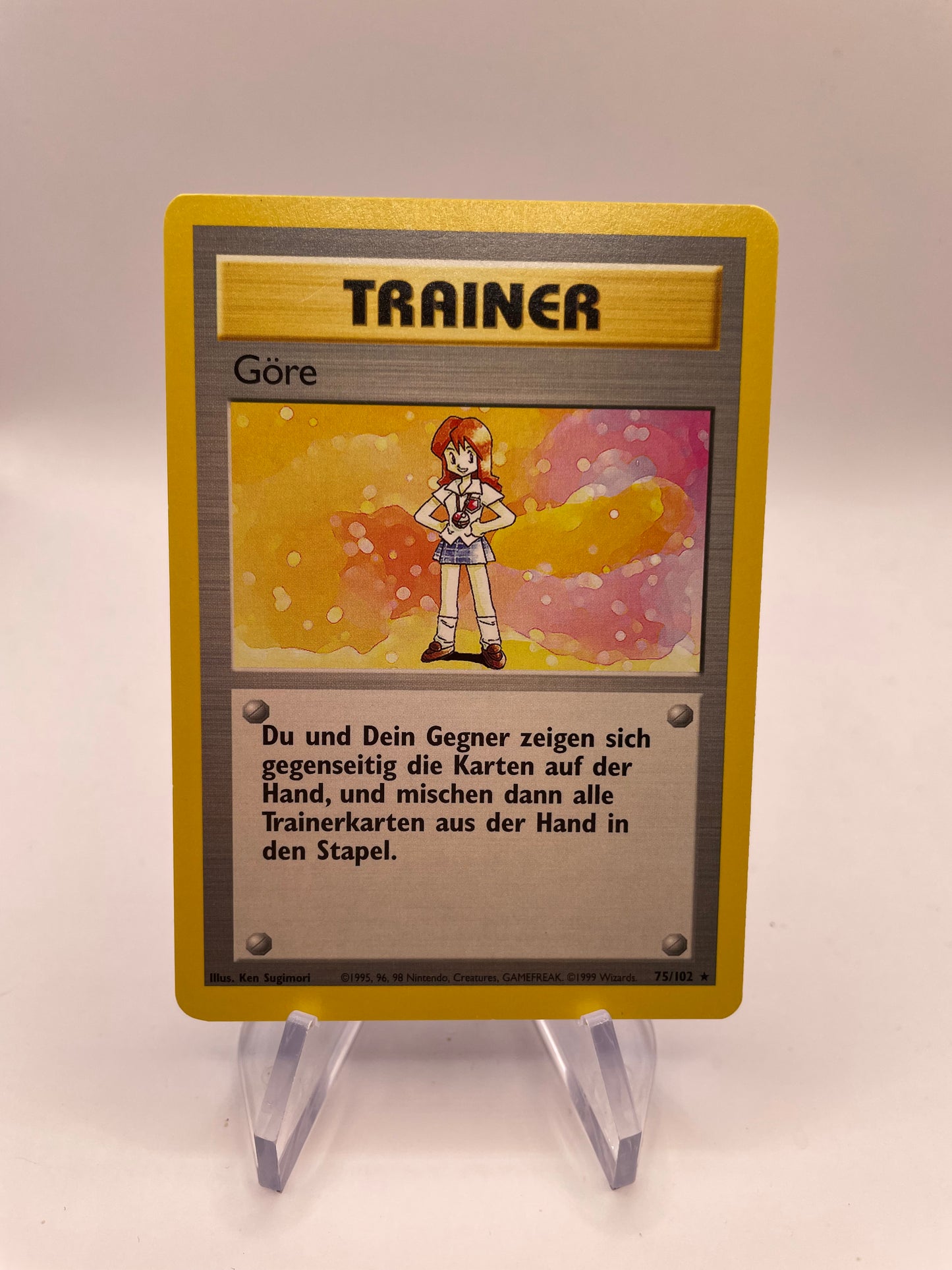 Pokemon Karte Trainer Göre 75/102 Bas-Set Deutsch