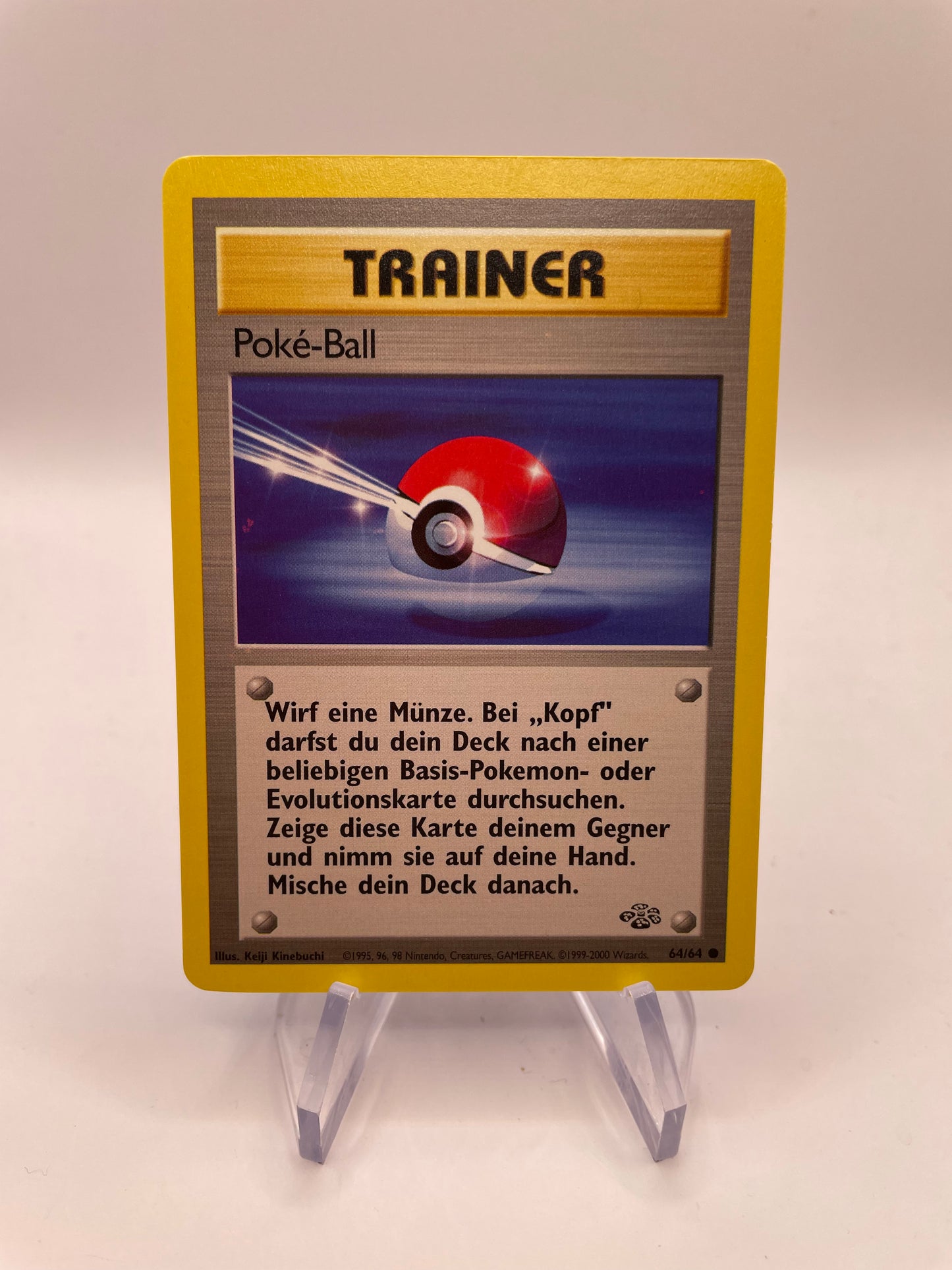 Pokemon Karte Trainer Poké-Ball 64/64 Jungel Deutsch