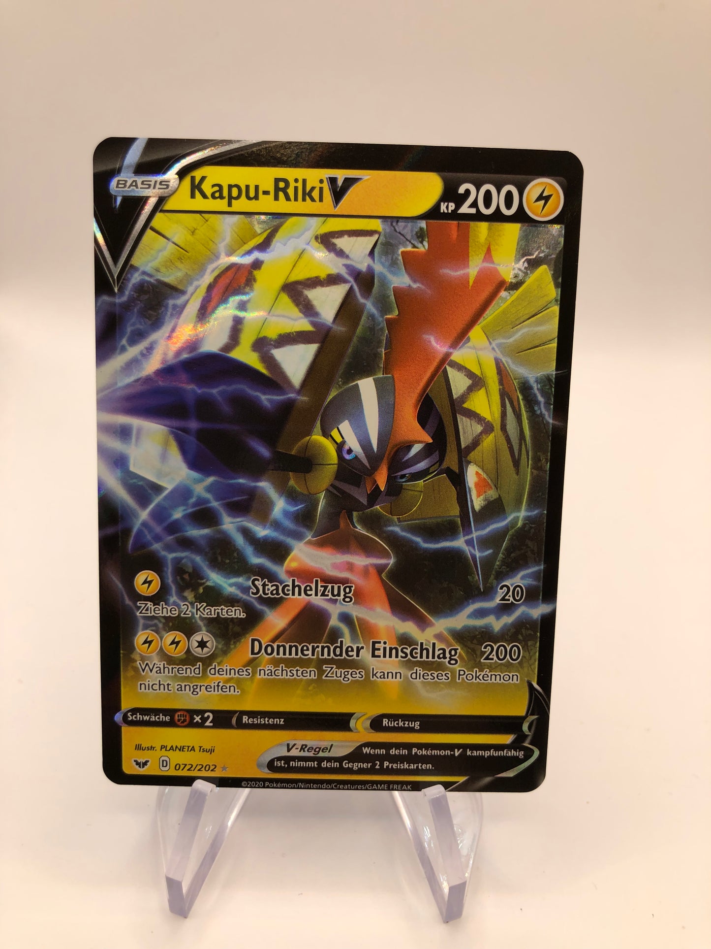 Pokemon Karte V Kapu-Riki 72/202 Deutsch