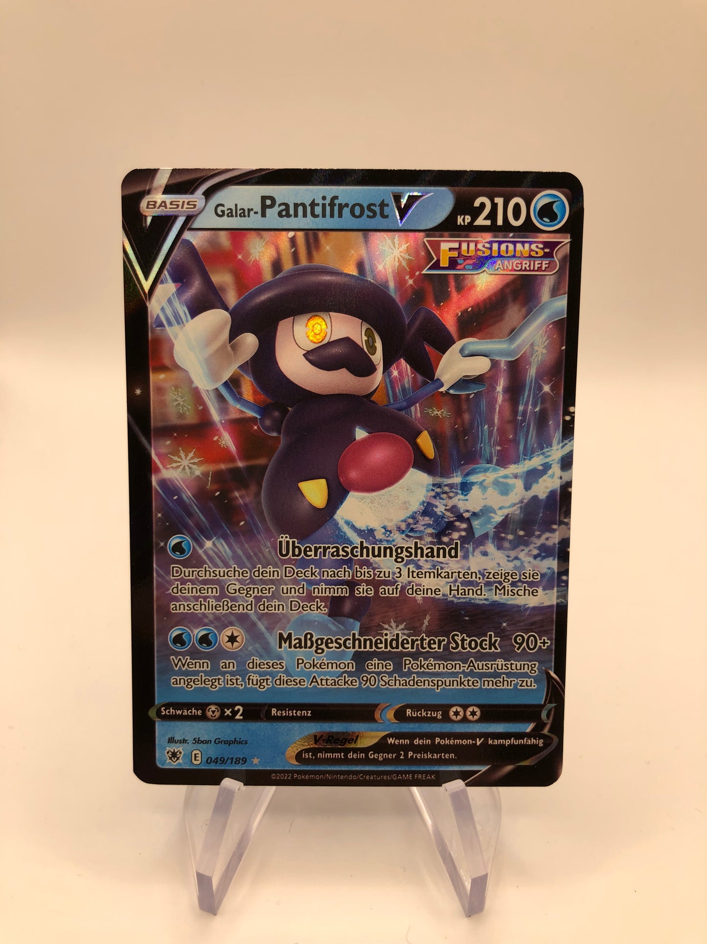 Pokemon Karte V Galar Pantifrost 49/189 Deutsch