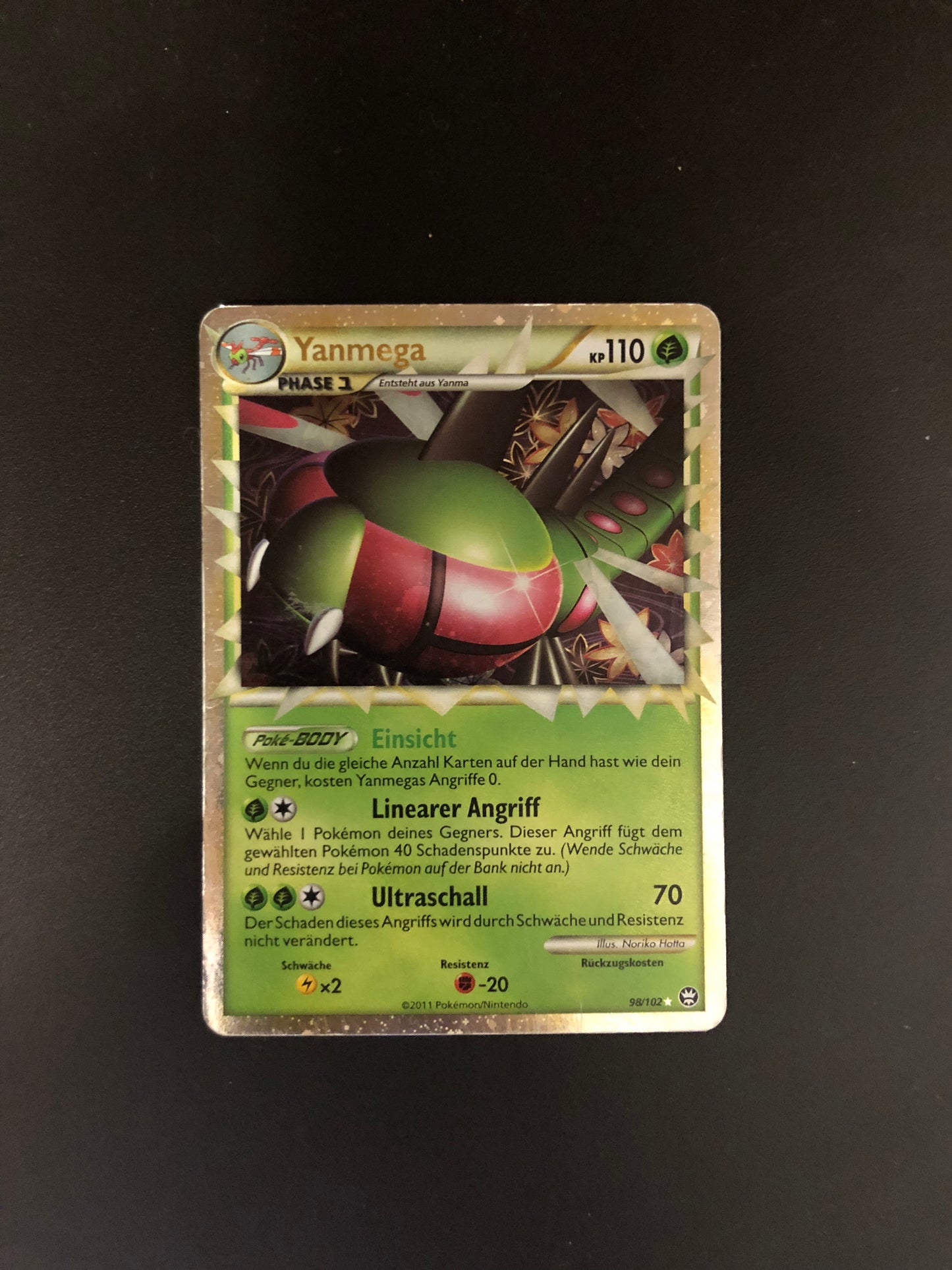 Pokemon Karte Prime Yanmega 98/102 Deutsch