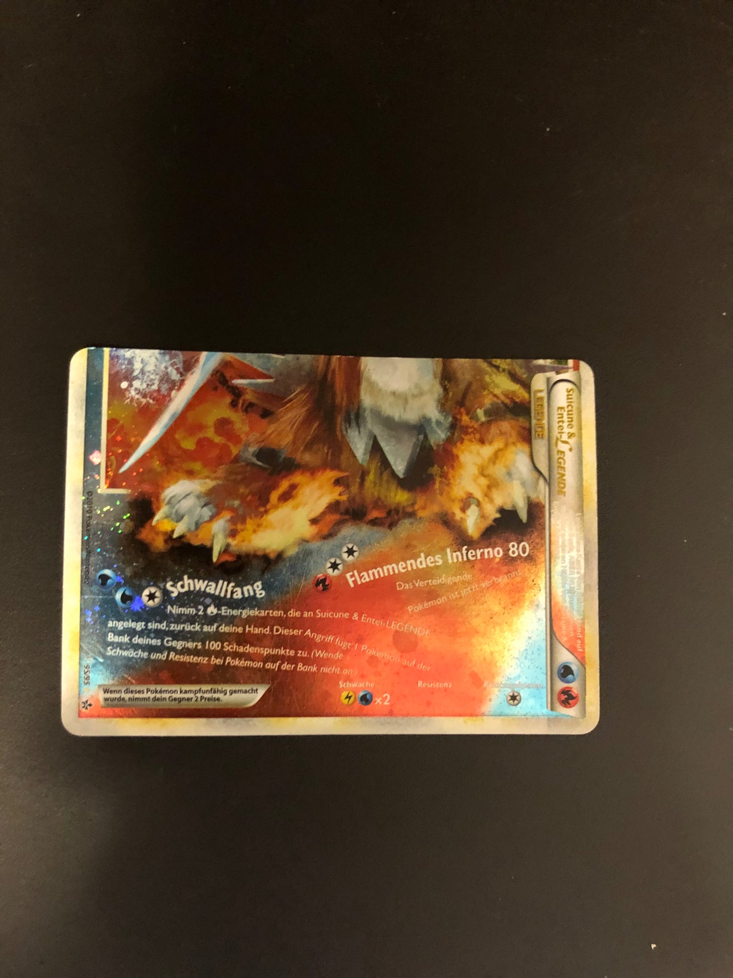 Pokemon Karte Legenden Suicune & Entei 95/95 Deutsch