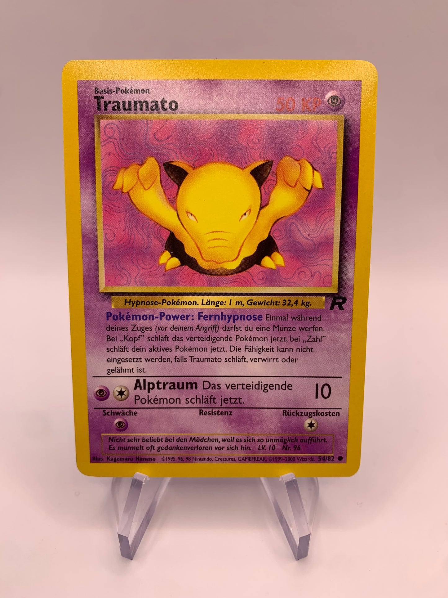 Pokemon Karte Traumato 54/82 Rocket Deutsch