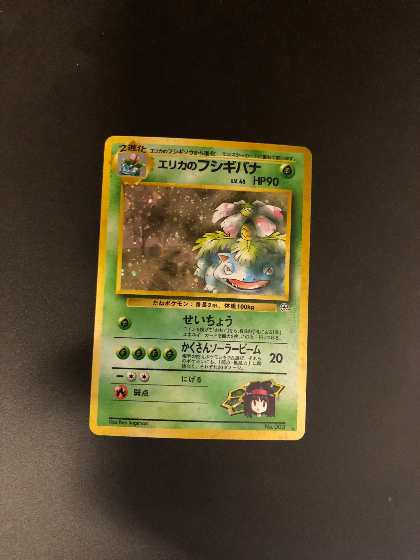 Pokemon Karte Holo Erikas Bisaflor No.3 Japanisch