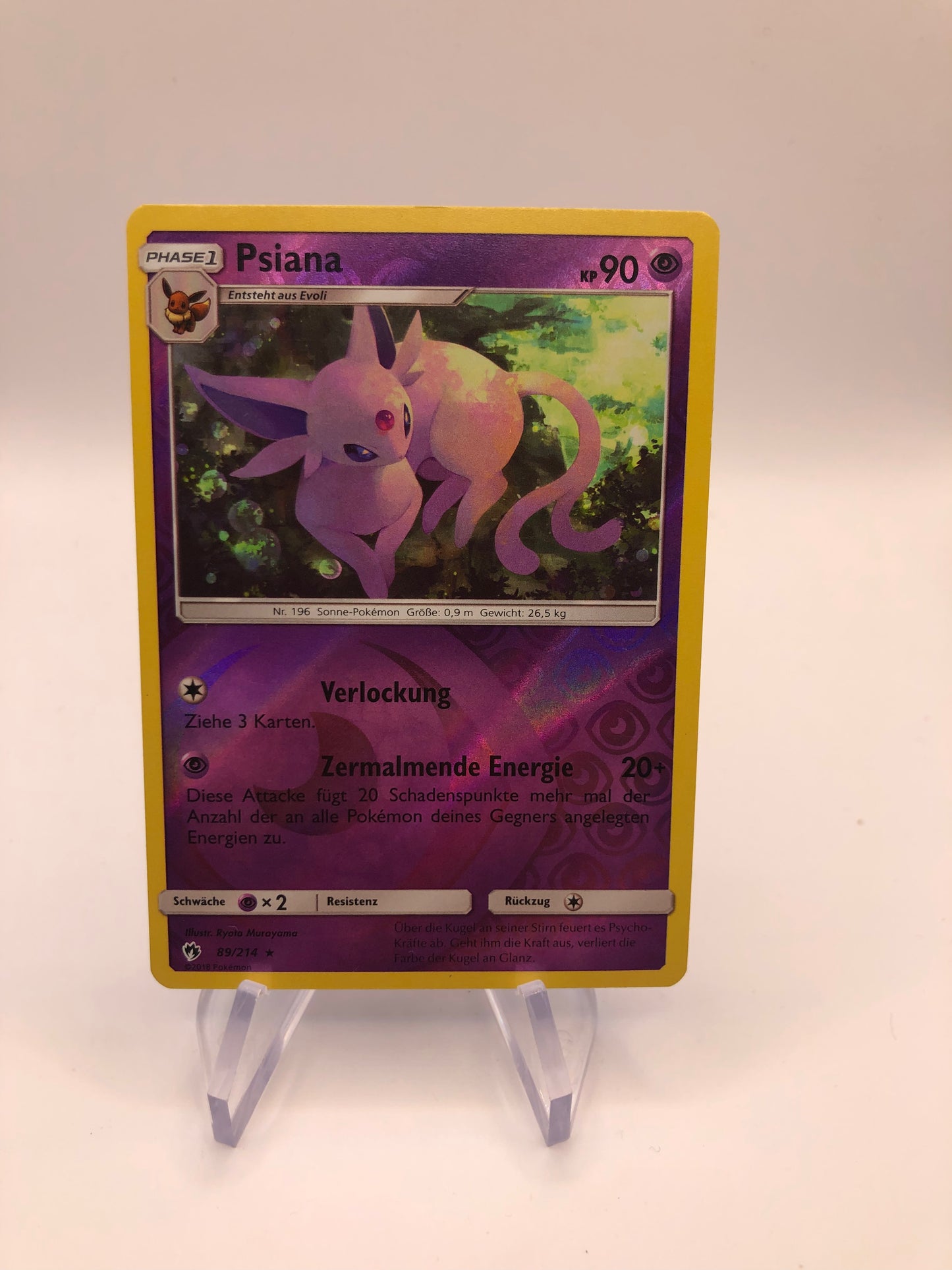 Pokemon Karte Reverse Psiana 89/214 Deutsch