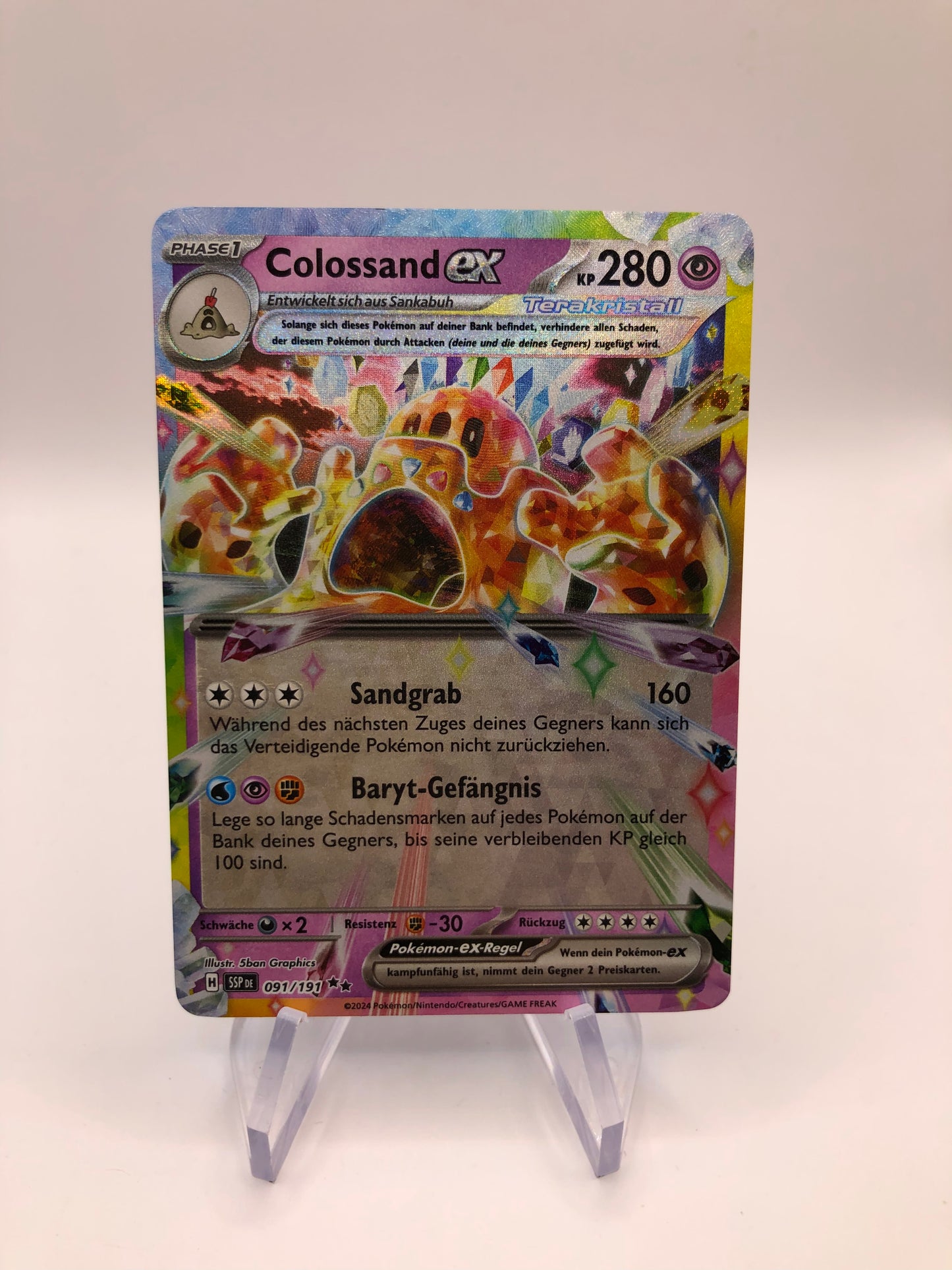 Pokemon Karte Ex Colossand 91/191 Deutsch