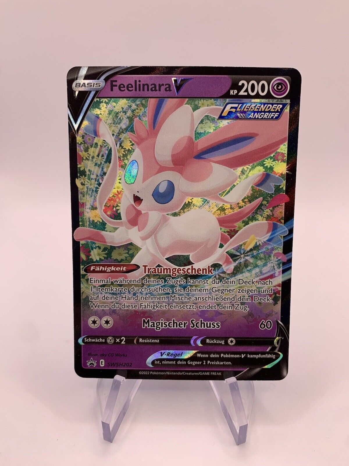 Pokémon Karte V Promo Feelinara SWSH202 Deutsch
