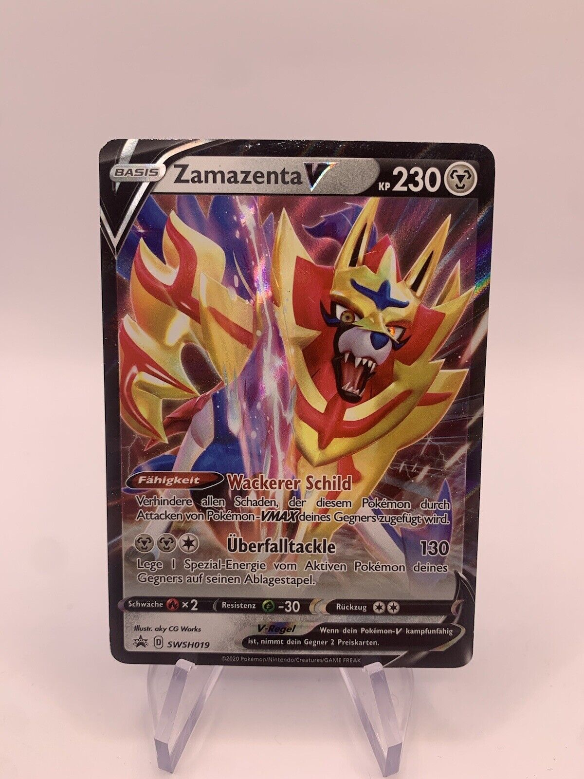 Pokémon Card V Promo Zamazenta SWSH019 German