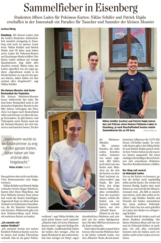 Wir sind in der Zeitung