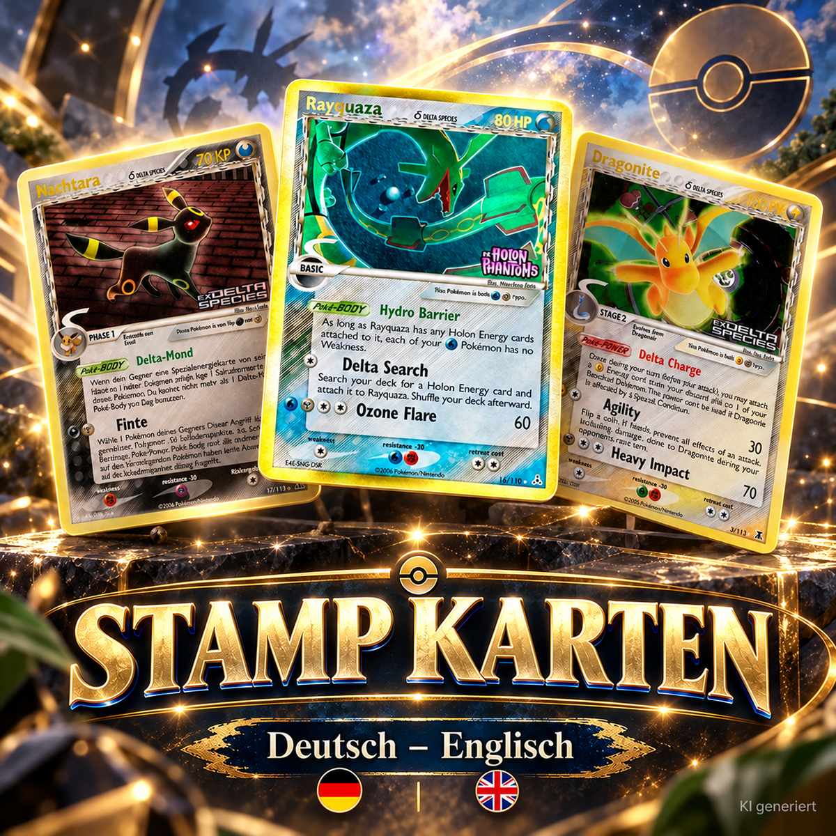 Pokemon Stamp Karten