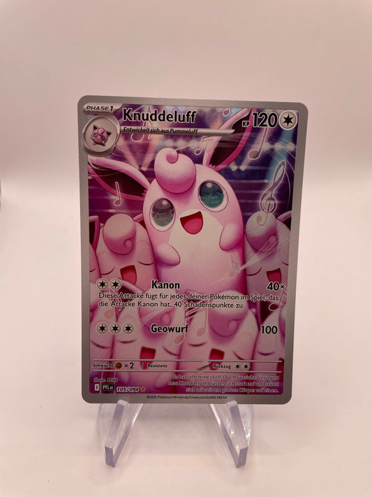 Pokémon Karte Art-Rare Knuddeluff 105/94 Deutsch