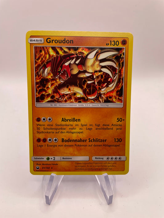Pokemon Karte Groudon 81/168 Deutsch