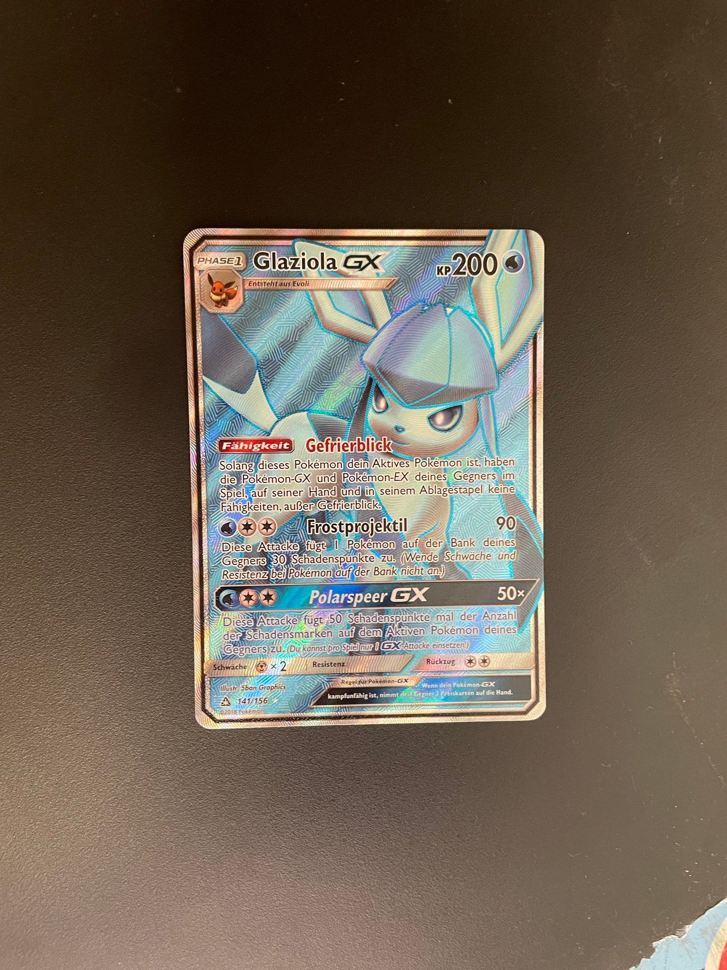 Pokémon Karte Glaziola GX 141/156 Deutsch