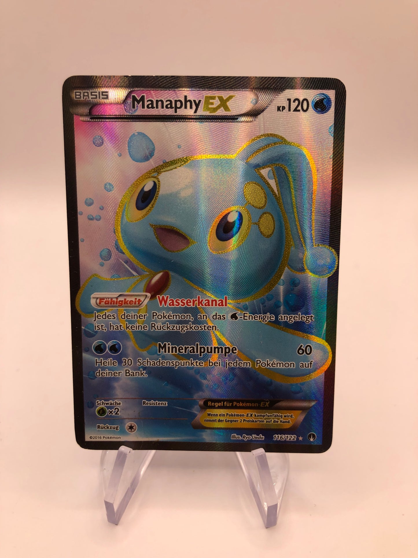 Pokemon Karte EX Manaphy 116/122 Deutsch