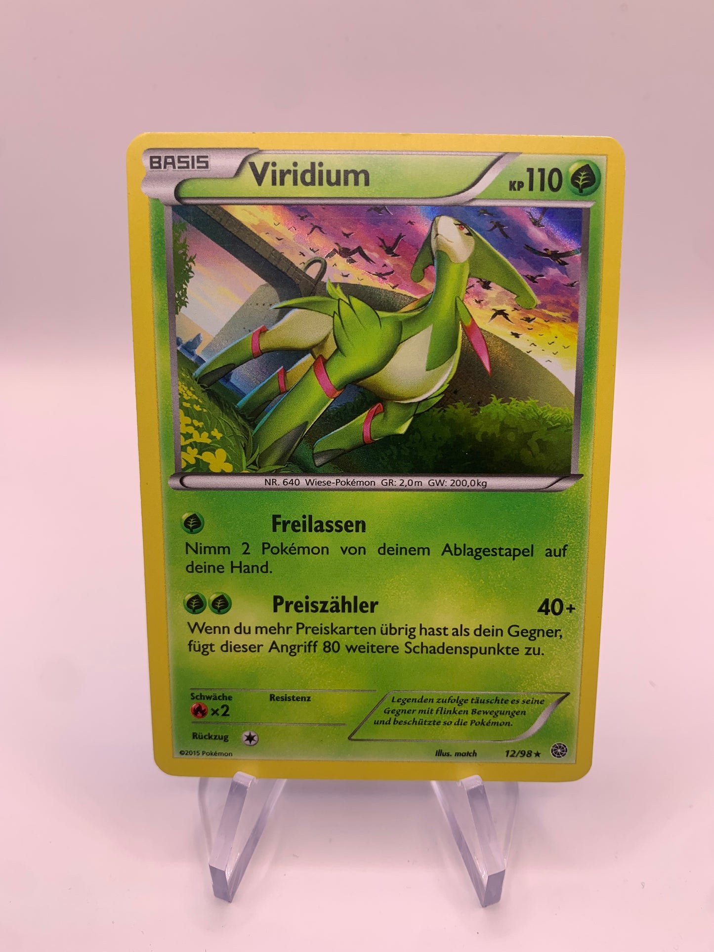 Pokemon Karte Holo Viridium 12/98 Deutsch