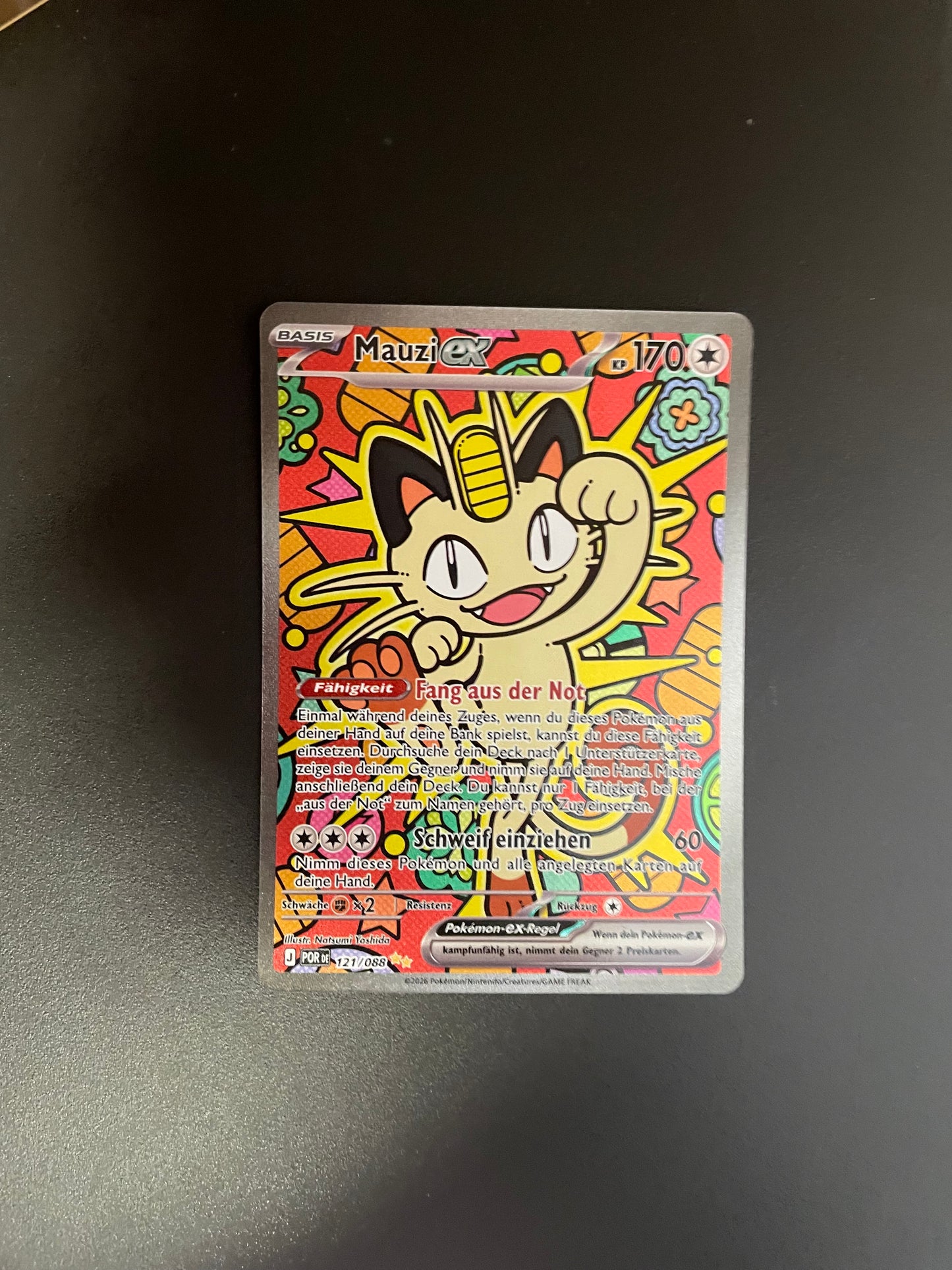 Pokemon Karte Ex Mauzi 121/88 Deutsch