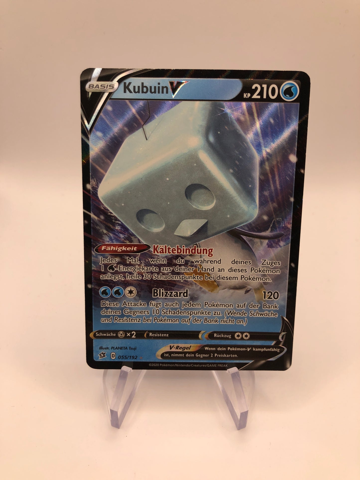 Pokémon Karte V Kubuin 55/192 Deutsch