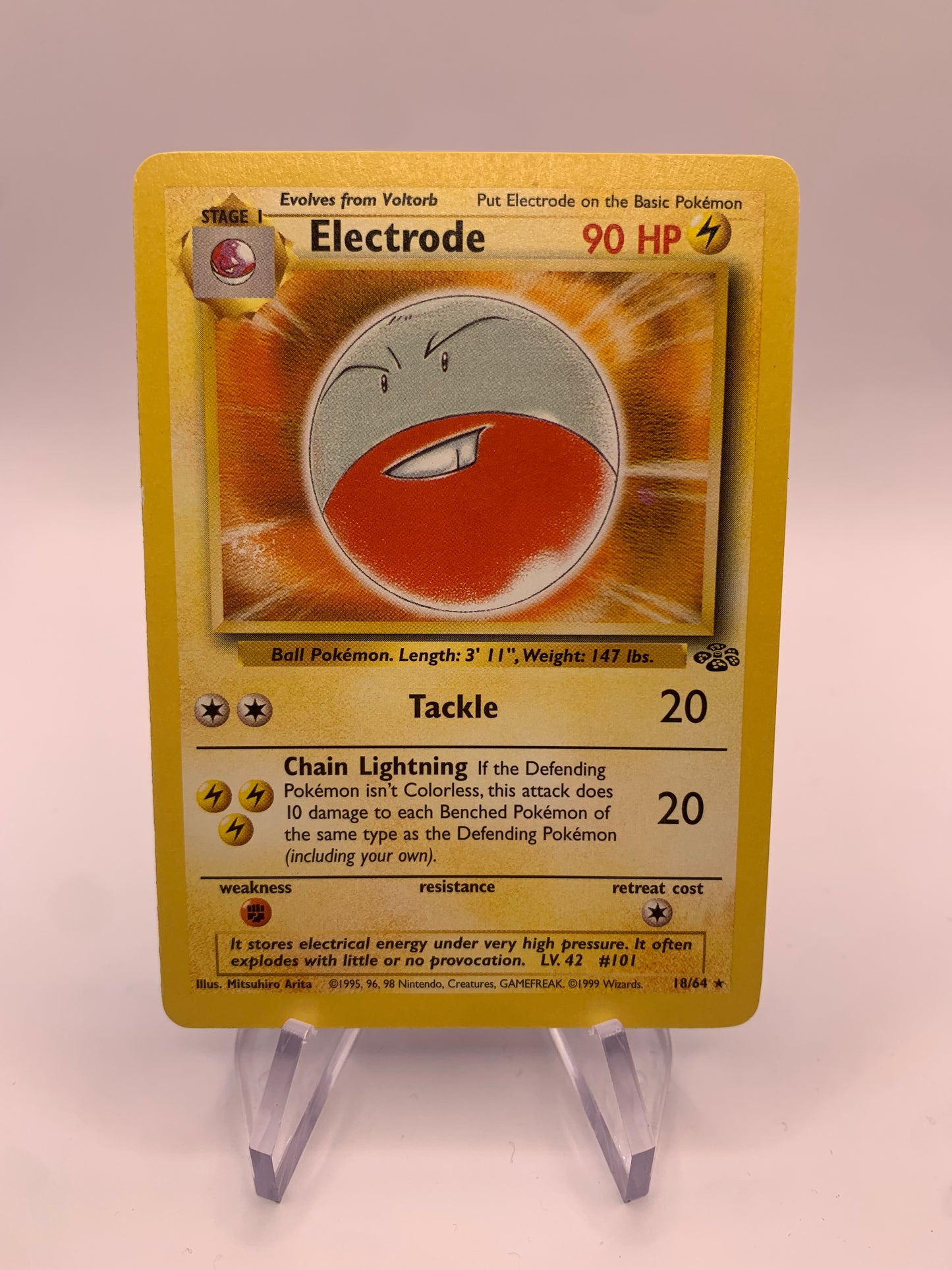 Pokemon card Electrobal 18/64 Jungle English