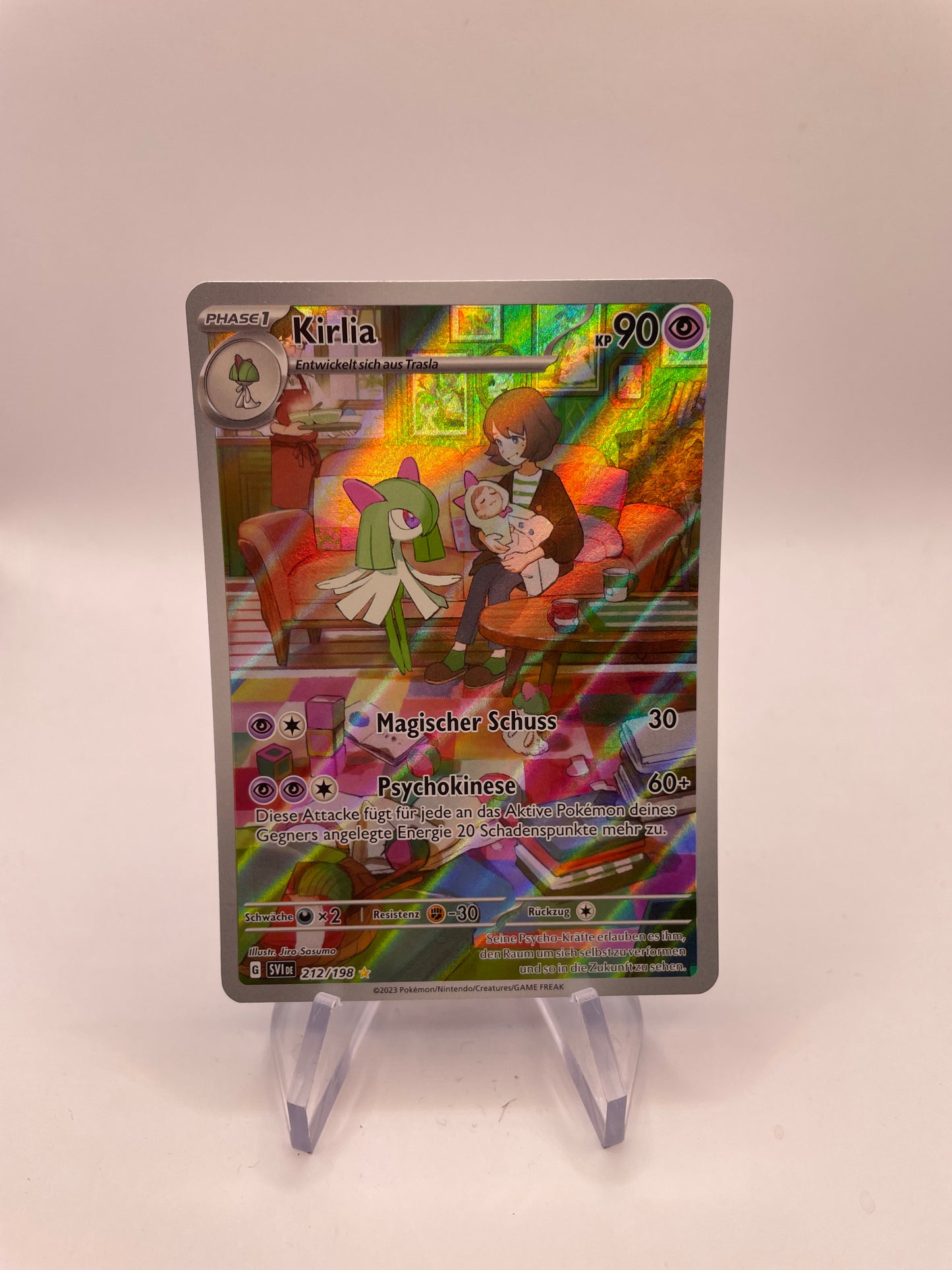 Pokemon Karte Art Rare Kirlia 212/198 Deutsch