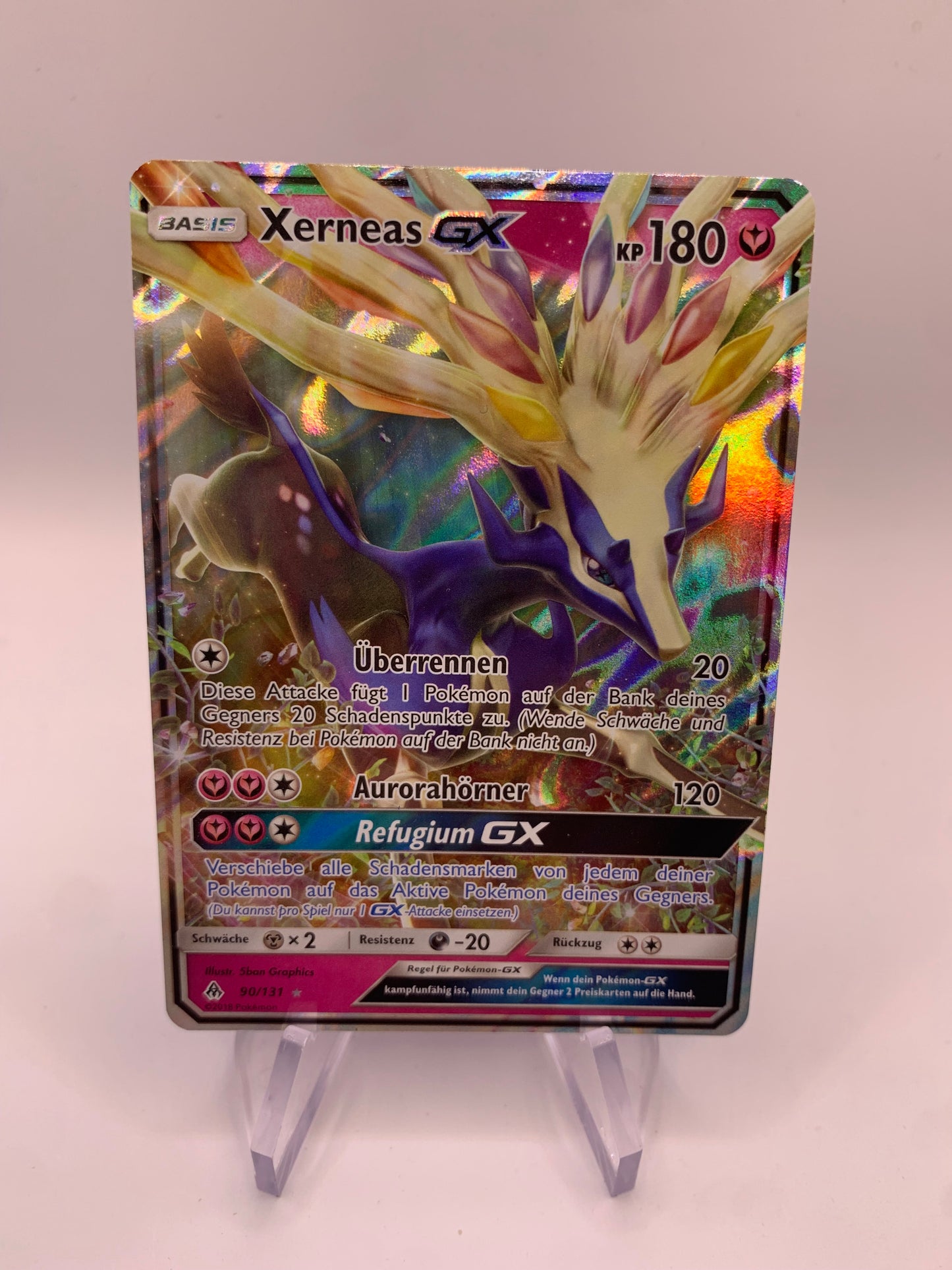 Pokemon Karte Gx Xerneas 90/131 Deutsch