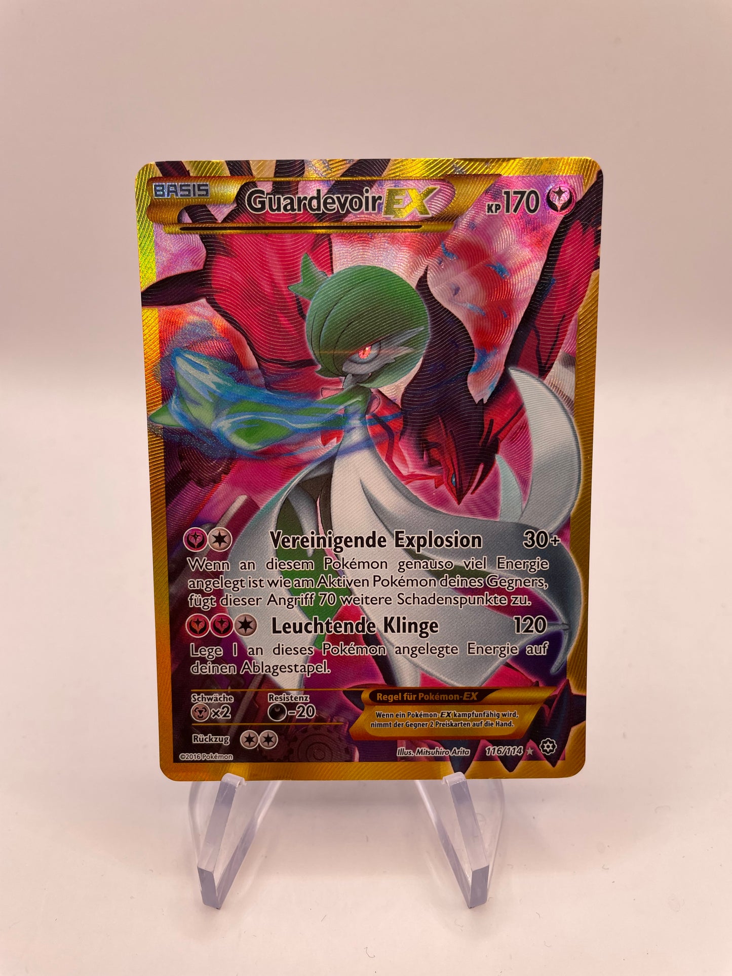 Pokemon Karte EX Gold Guardevoir 116/114 Deutsch