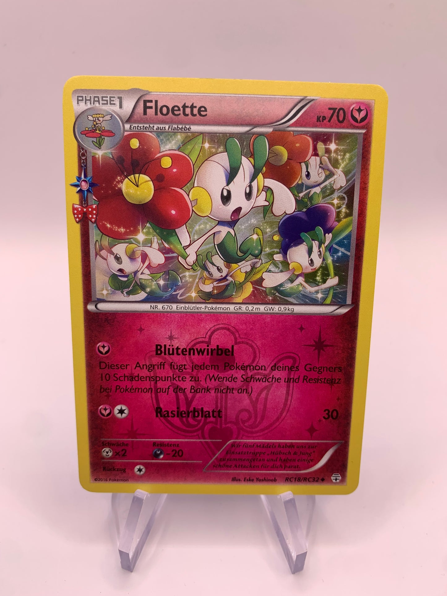 Pokemon Karte Holo Floette RC18/RC32 Deutsch