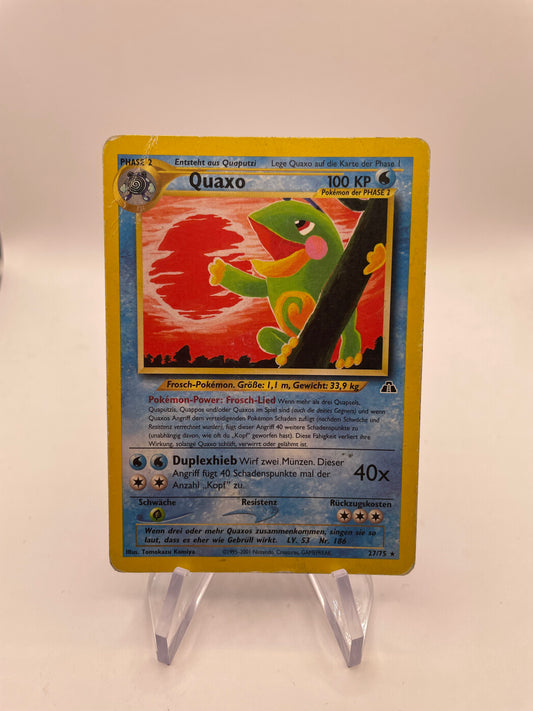 Pokemon Karte Quaxo 27/75 Deutsch