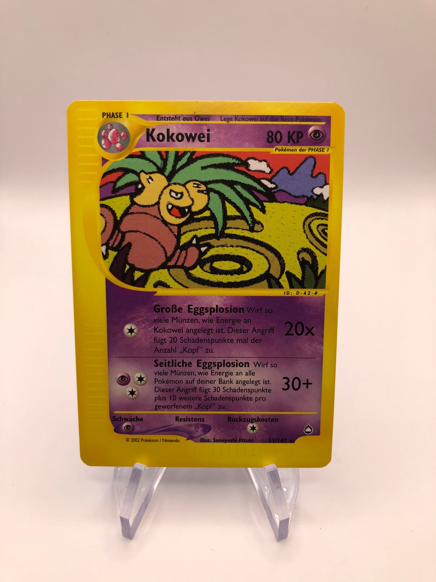 Pokemon Karte E-Series Kokowei 13/147 Deutsch