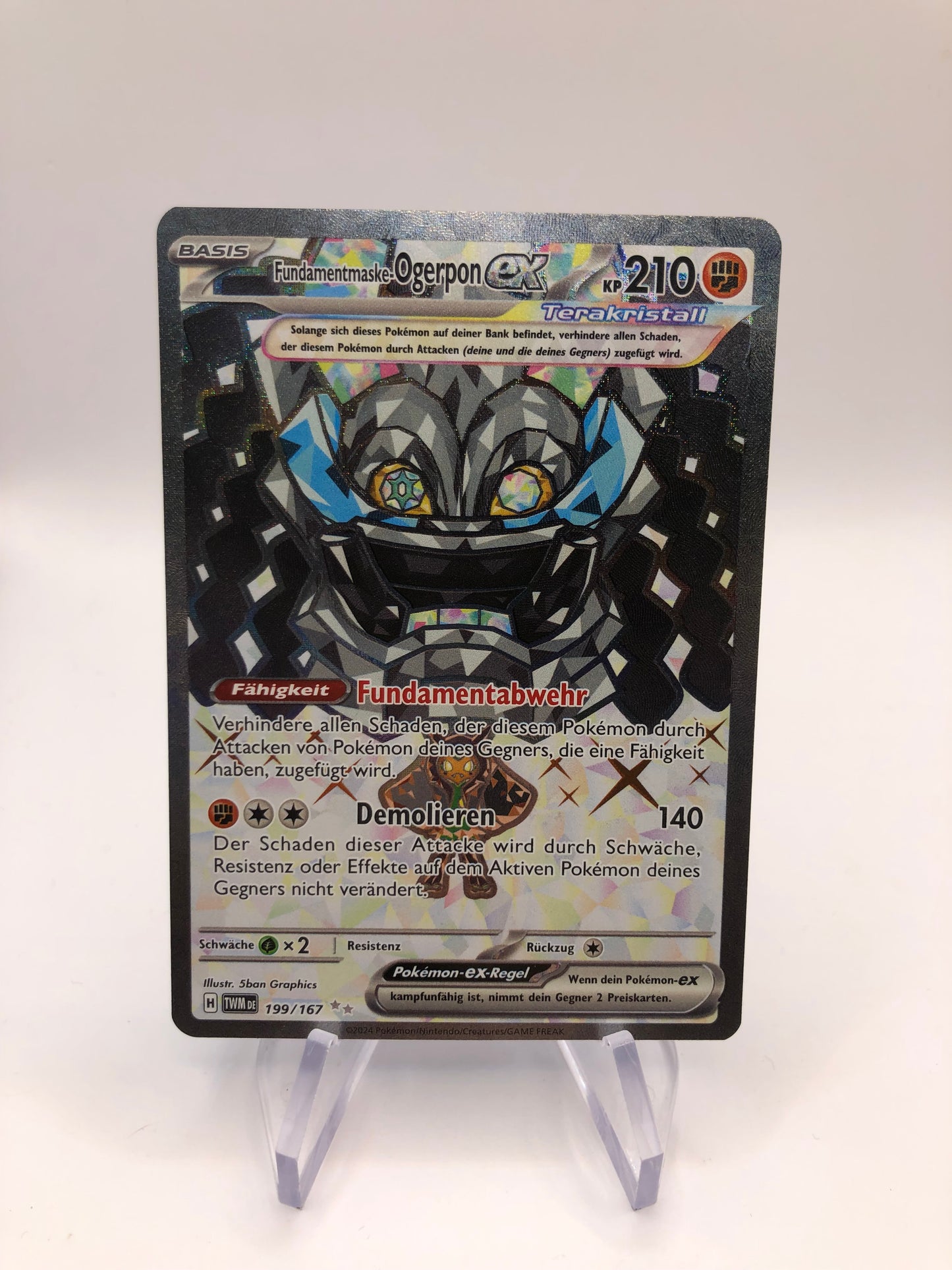 Pokemon Karte Ex Ogerpon 199/167 Deutsch
