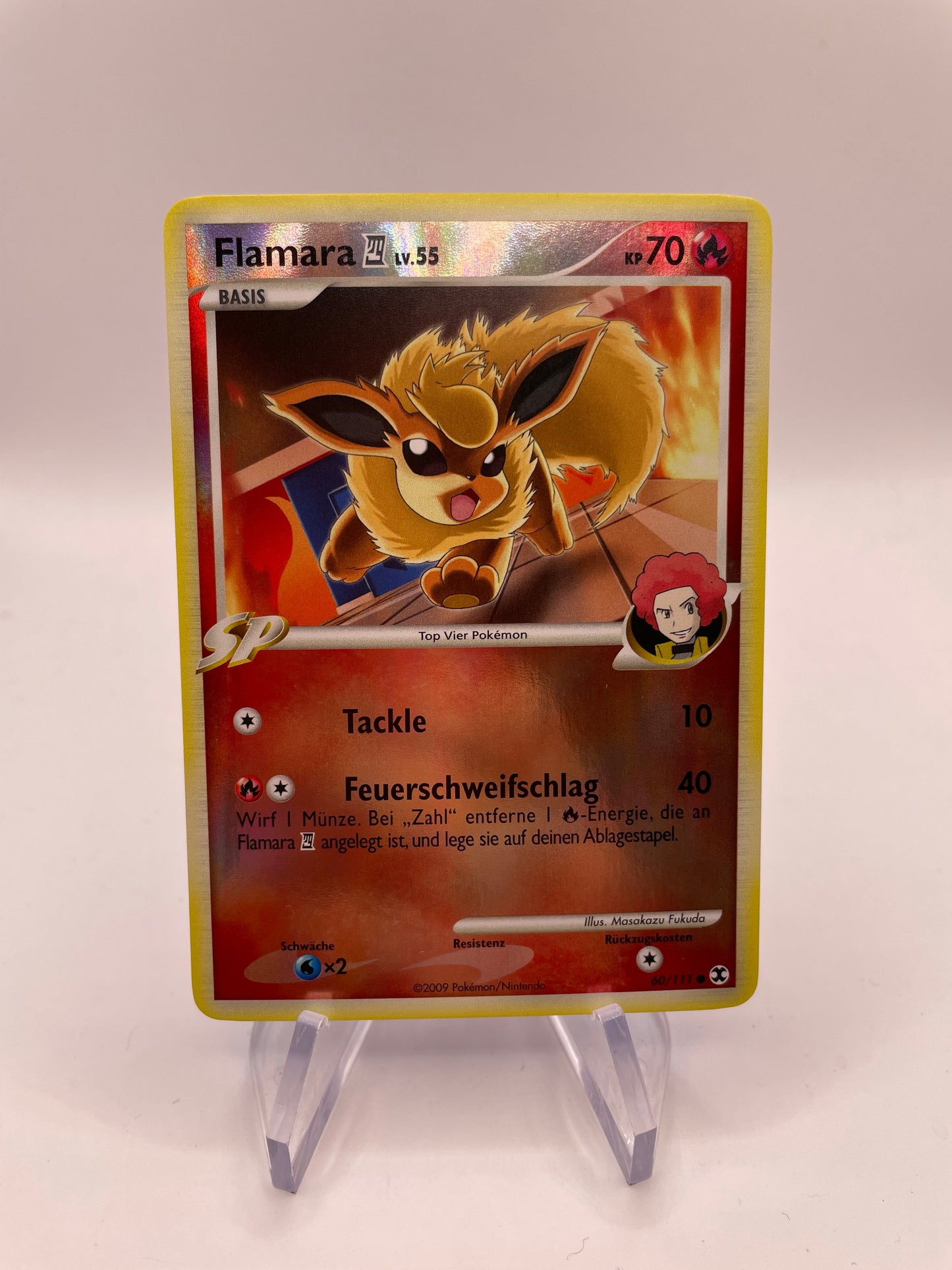Pokemon Karte Revers Flamara 60/111 Deutsch