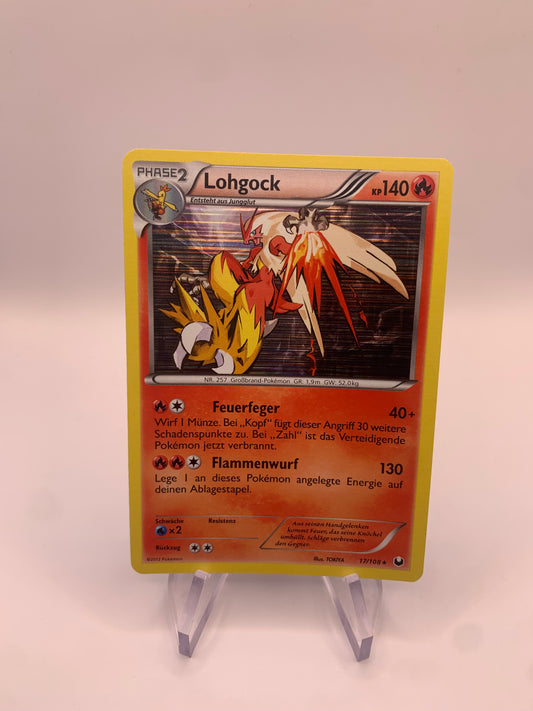 Pokemon Karte Holo Lohgock 17/108 Deutsch