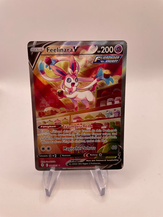 Pokemon Karte V Alt Art Feelinara 184/203 Deutsch