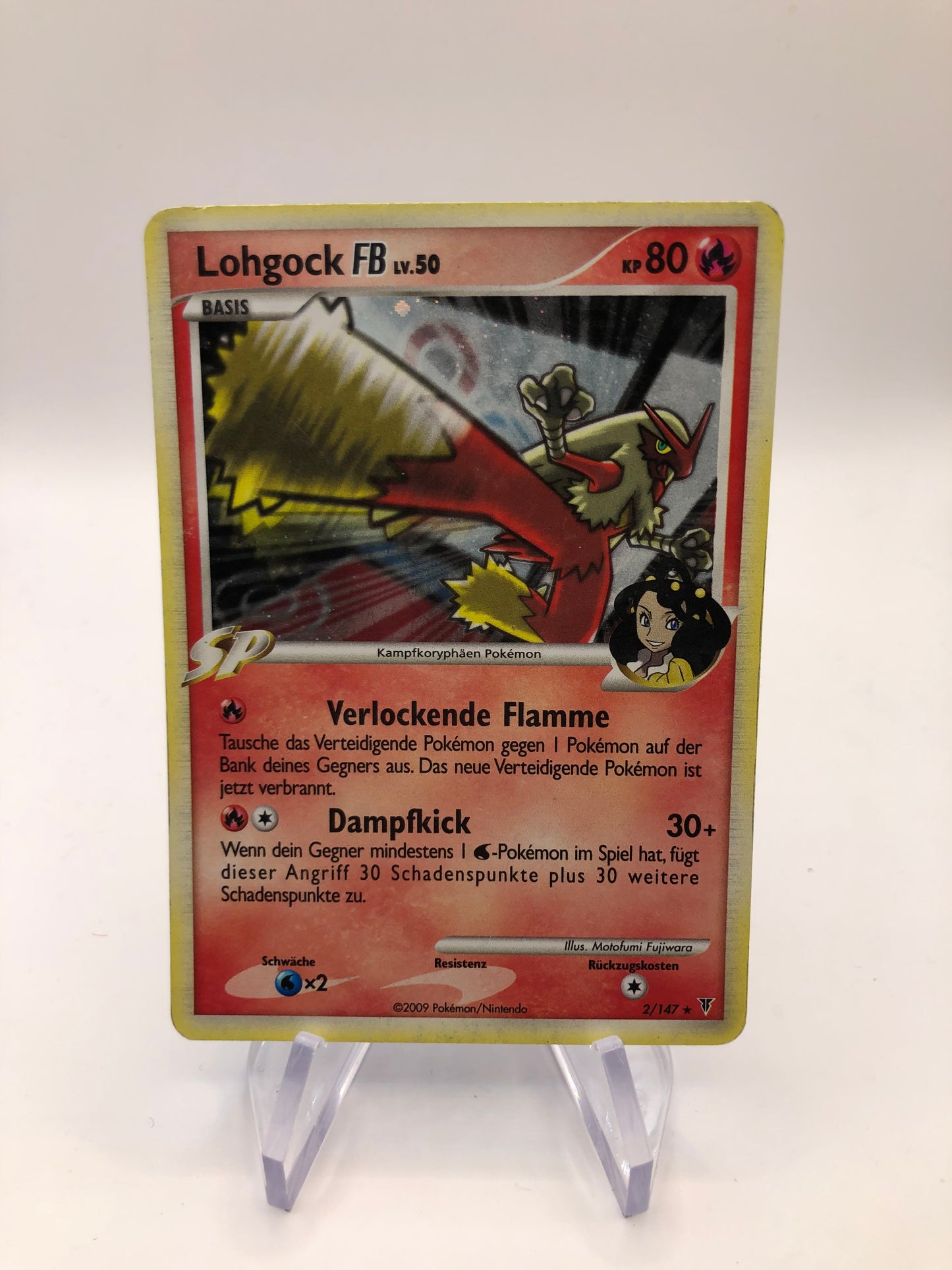 Pokemon Karte Holo Lohgock 2/147 Deutsch