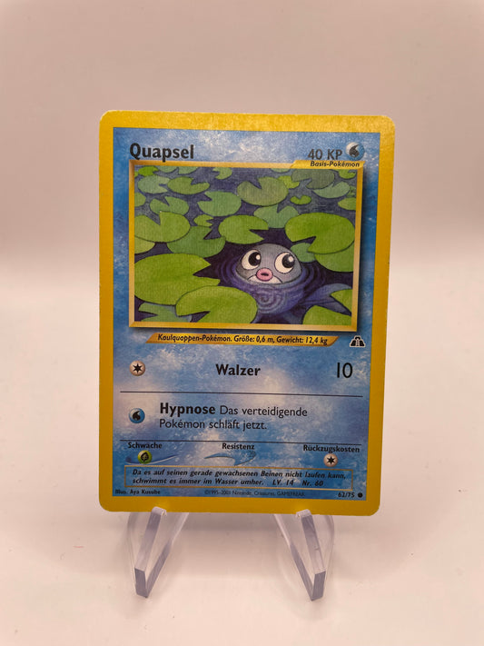 Pokemon Karte Neo Discovery Quapsel 62/75 Deutsch