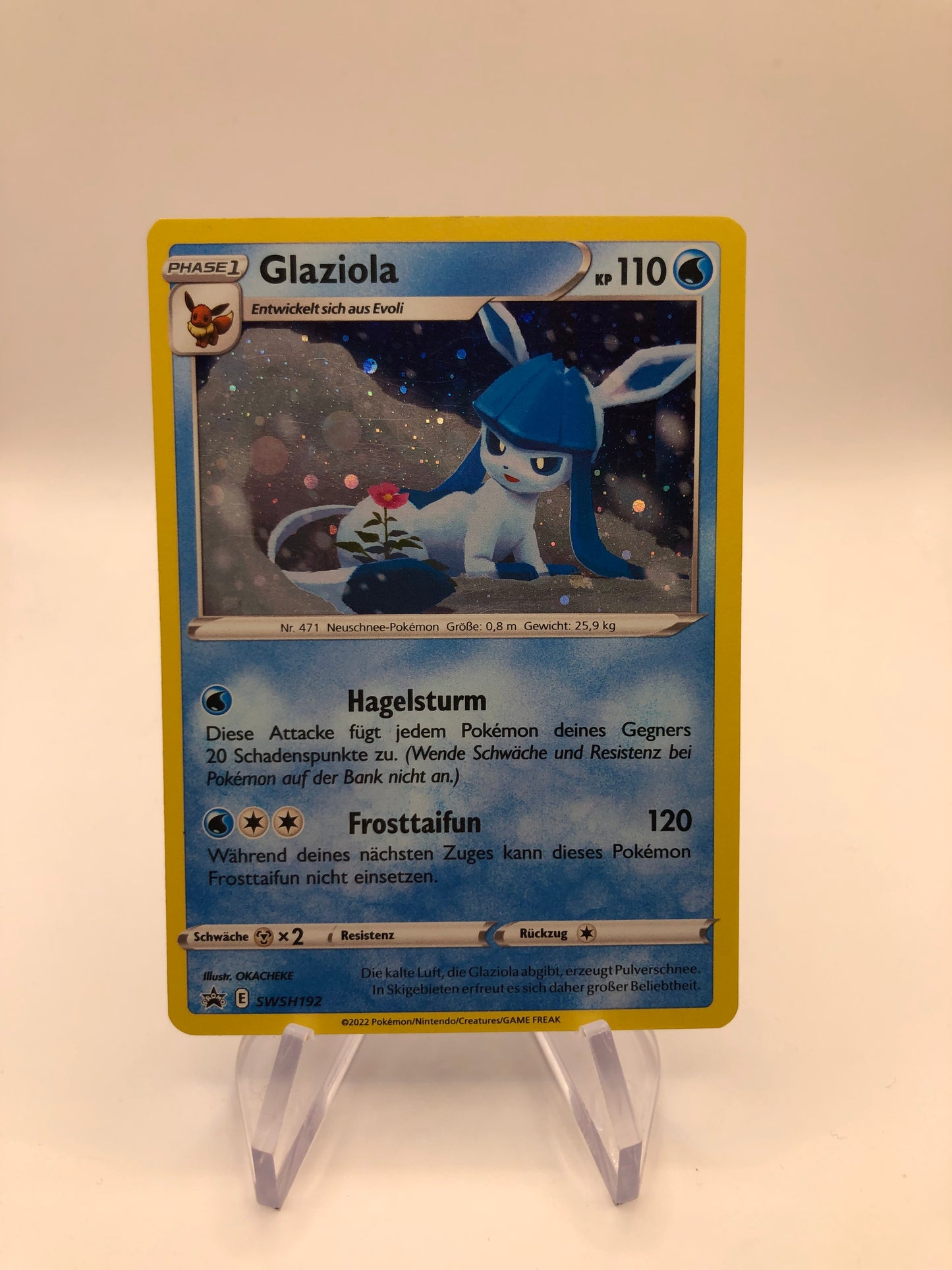 Pokemon Karte Promo Holo Glaziola SWSH192  Deutsch