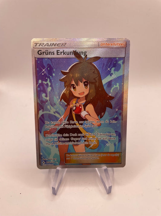 Pokemon Karte Trainer Grüns Erkundung 209/214 Deutsch