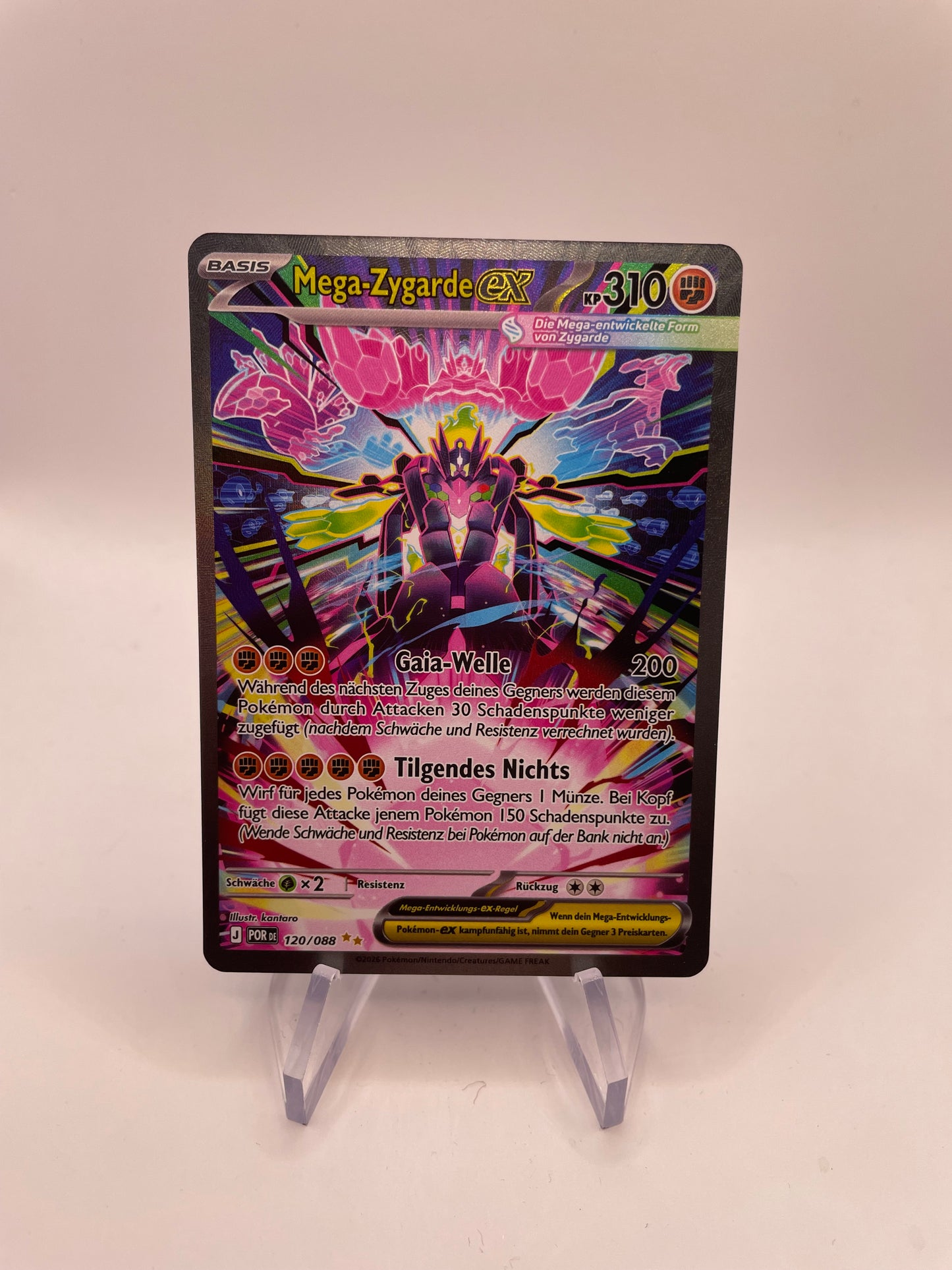 Pokemon Karte EX Zygarde 120/88 Deutsch