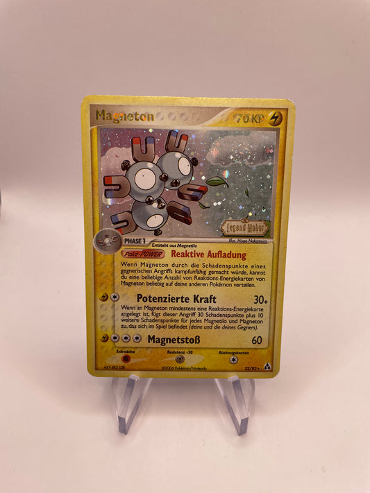 Pokemon Karte Holo Magneton 22/92 Deutsch