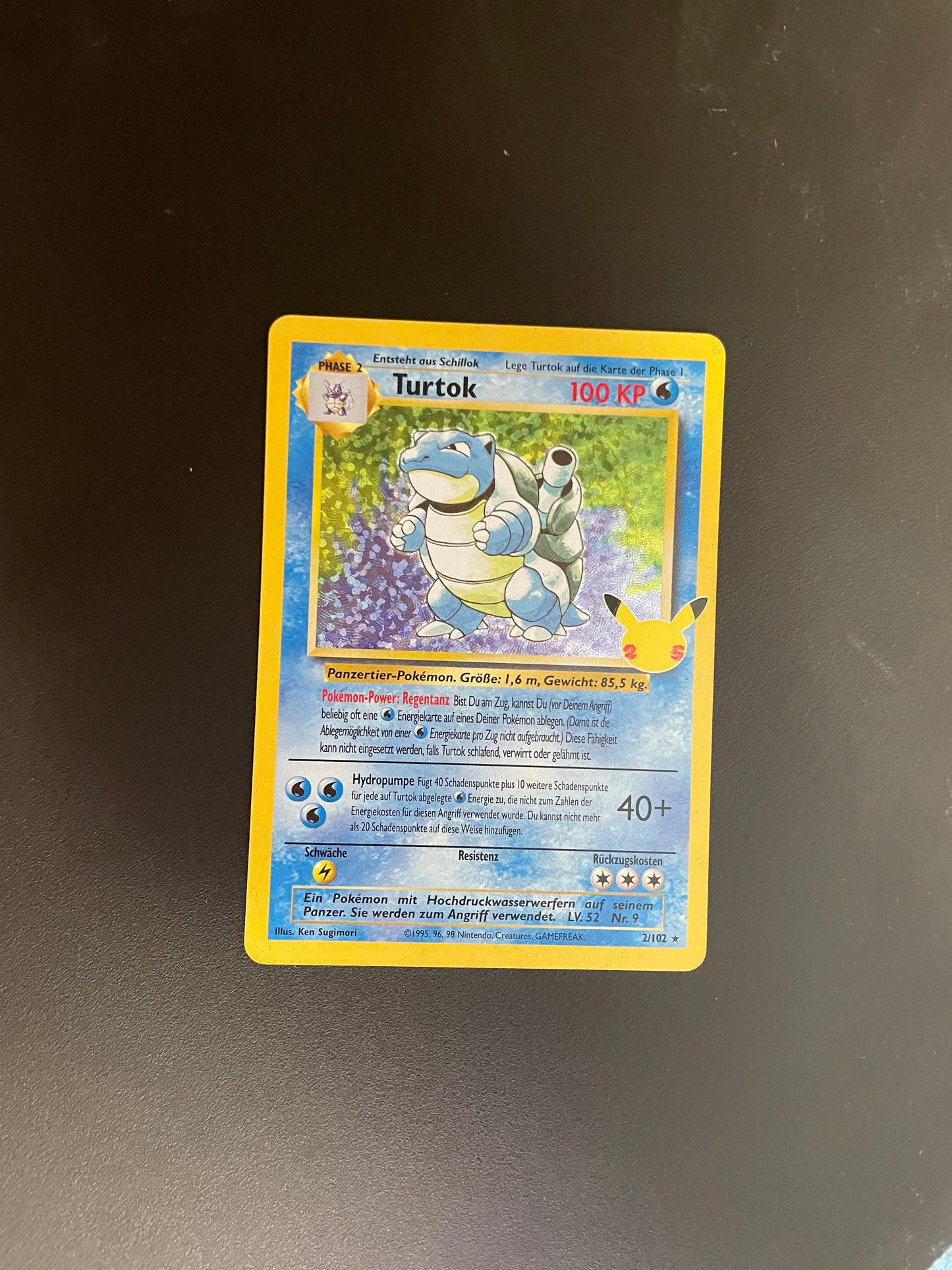 Pokemon Karte Celebration Turtok 2/102 Deutsch