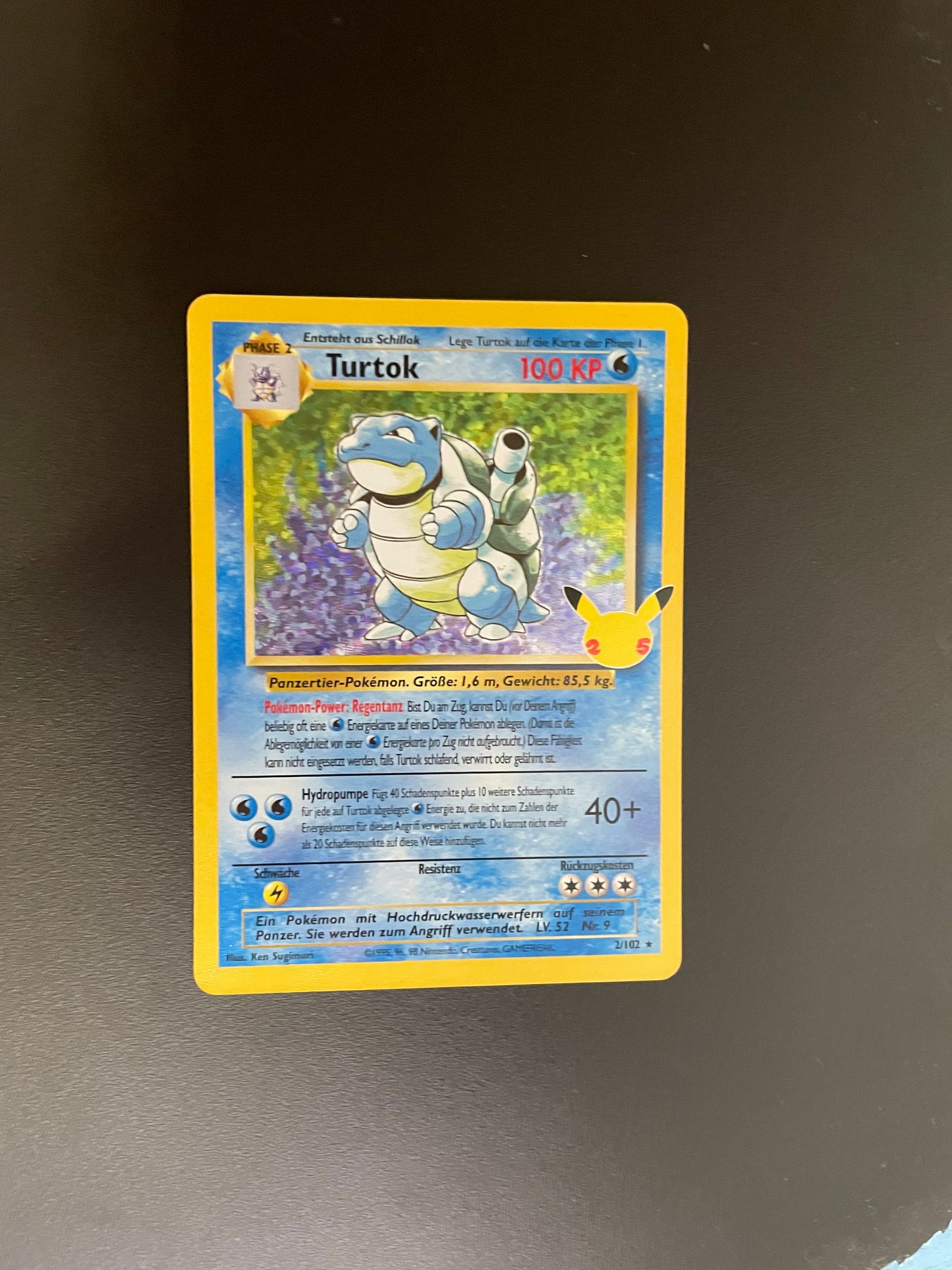 Pokemon Karte Celebration Turtok 2/102 Deutsch