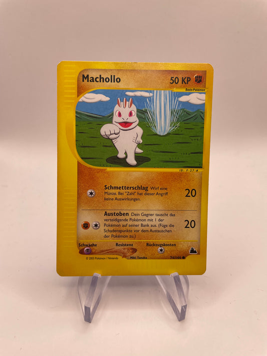 Pokemon Karte E-Series Machollo 74/144 Deutsch