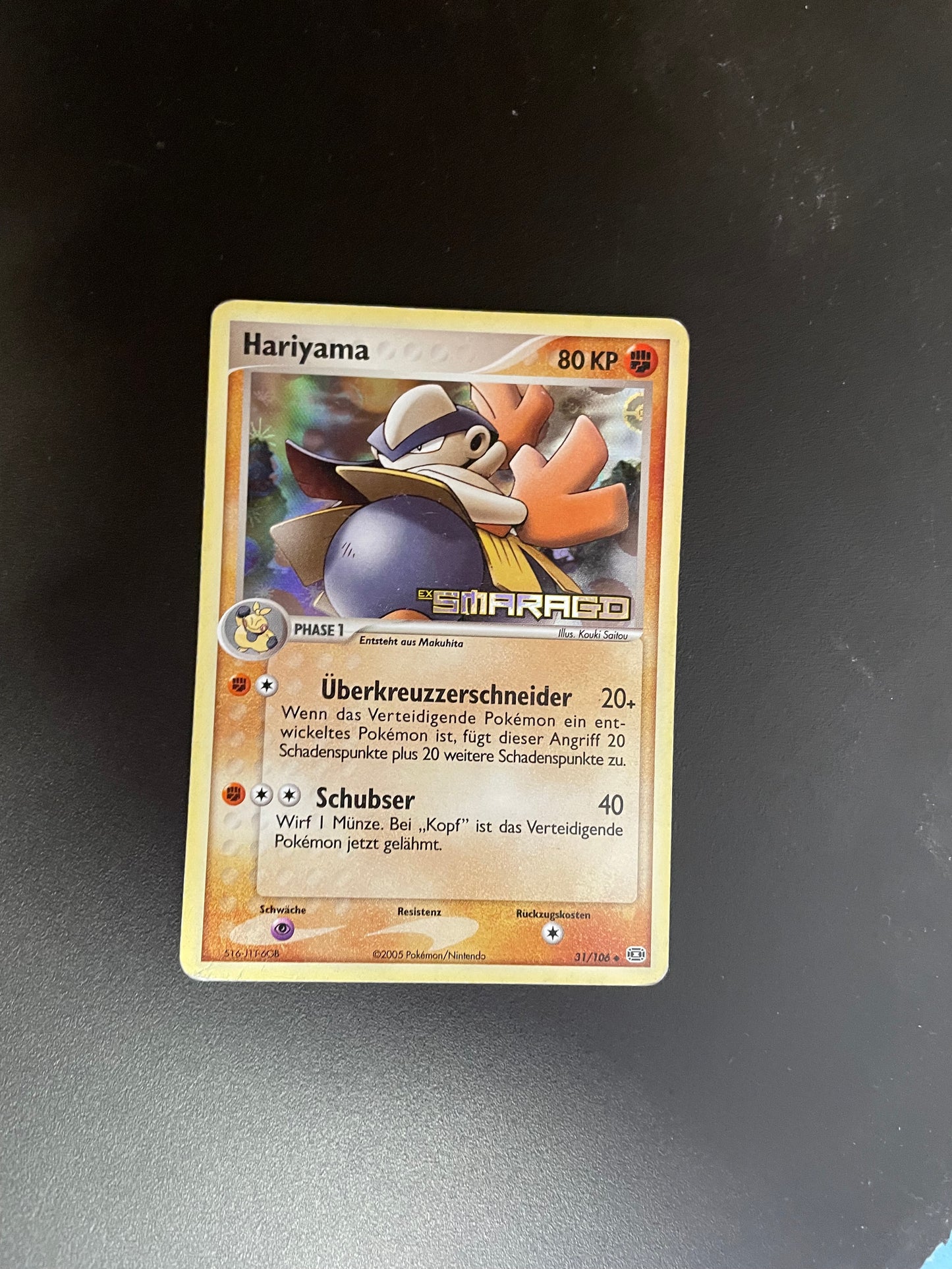 Pokemon Karte Holo Hariyama 31/106 Deutsch