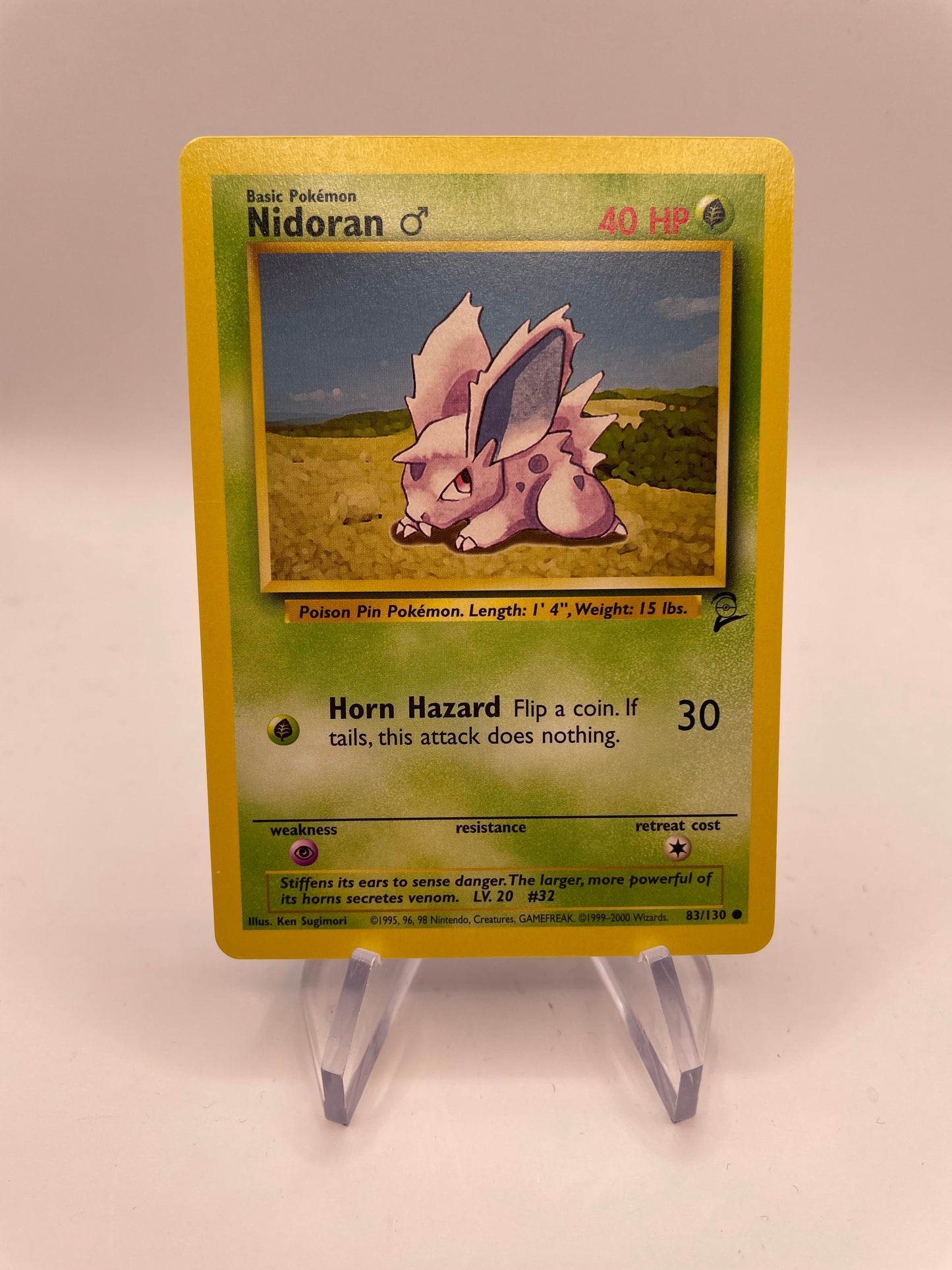 Pokemon Karte Base Set 2 Nidoran 83/130 Englisch
