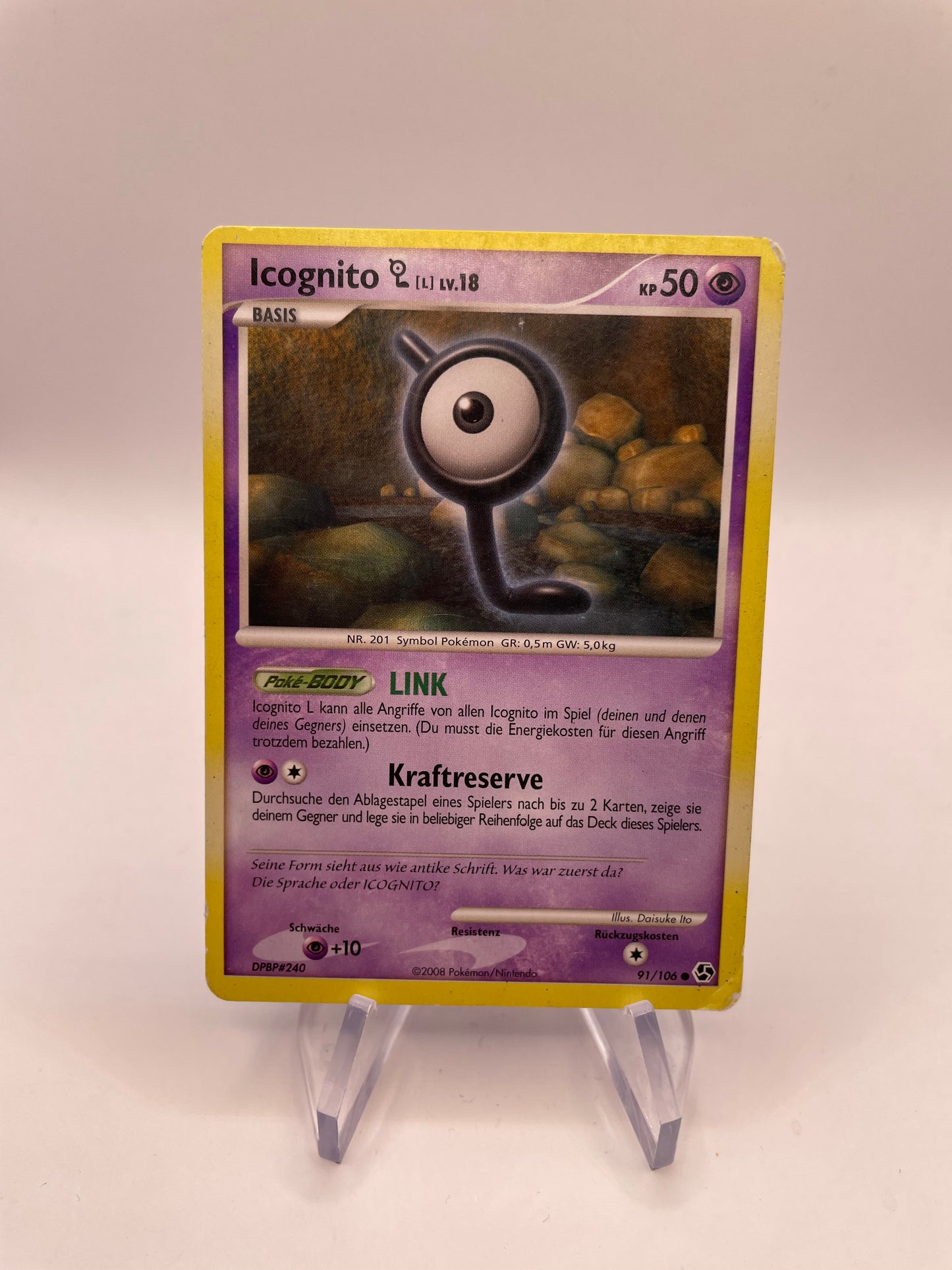 Pokémon Karte Icognito 91/106 Deutsch