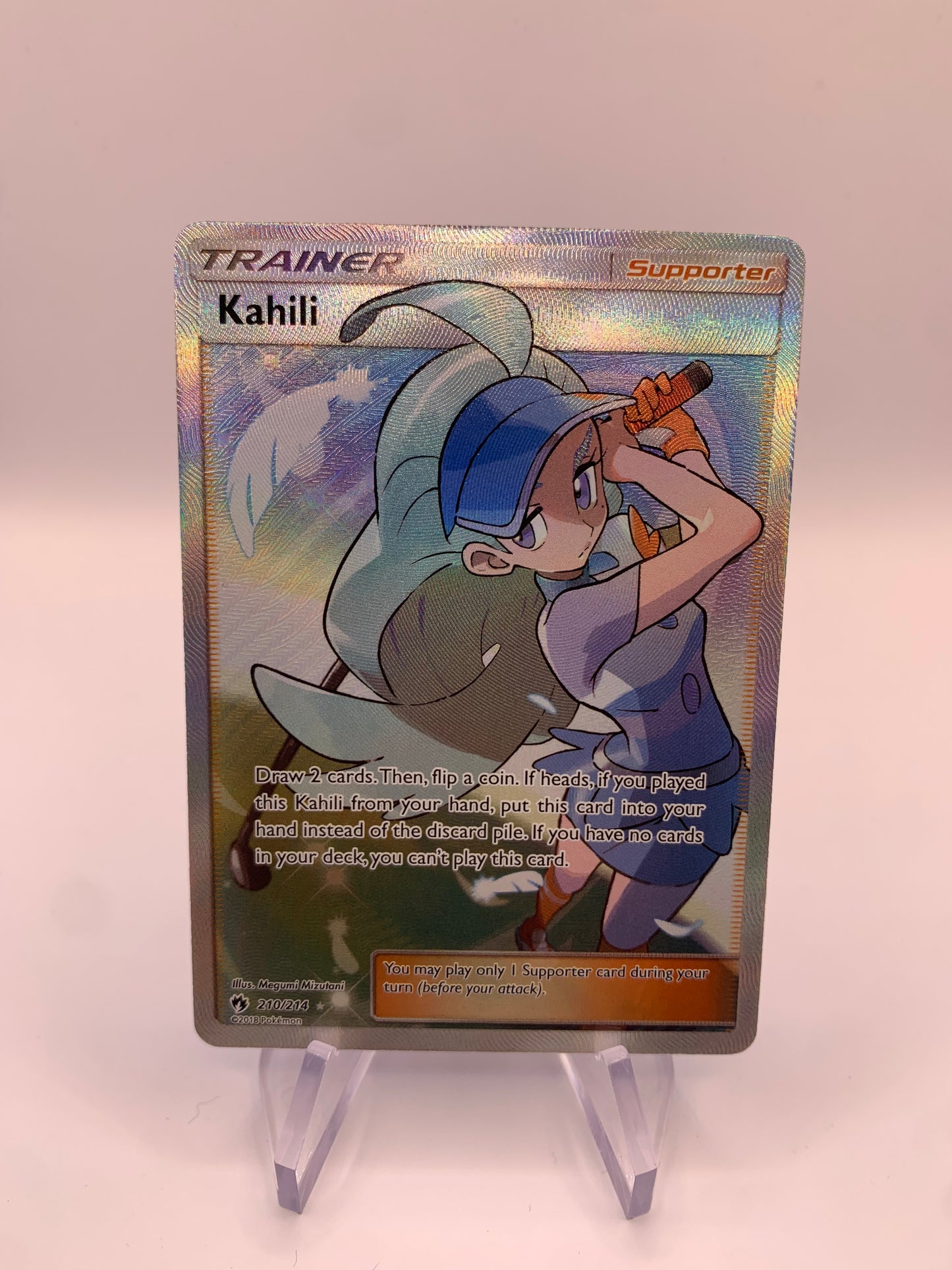 Pokemon Karte Trainer Fullart Kahili 210/214 Englisch